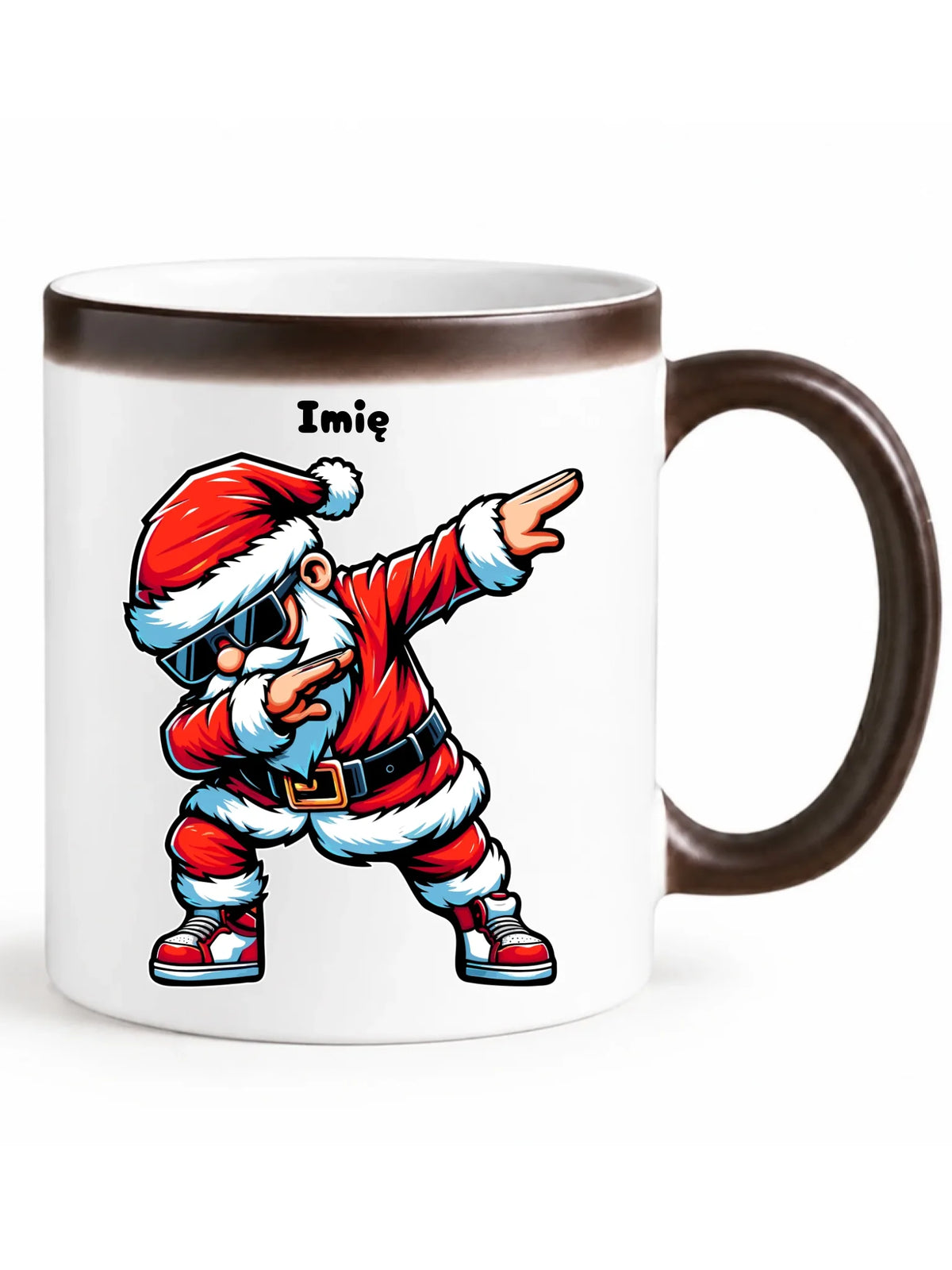 Kubek magiczny świąteczny z Mikołajem - na Mikołajki - personalizowany BN136