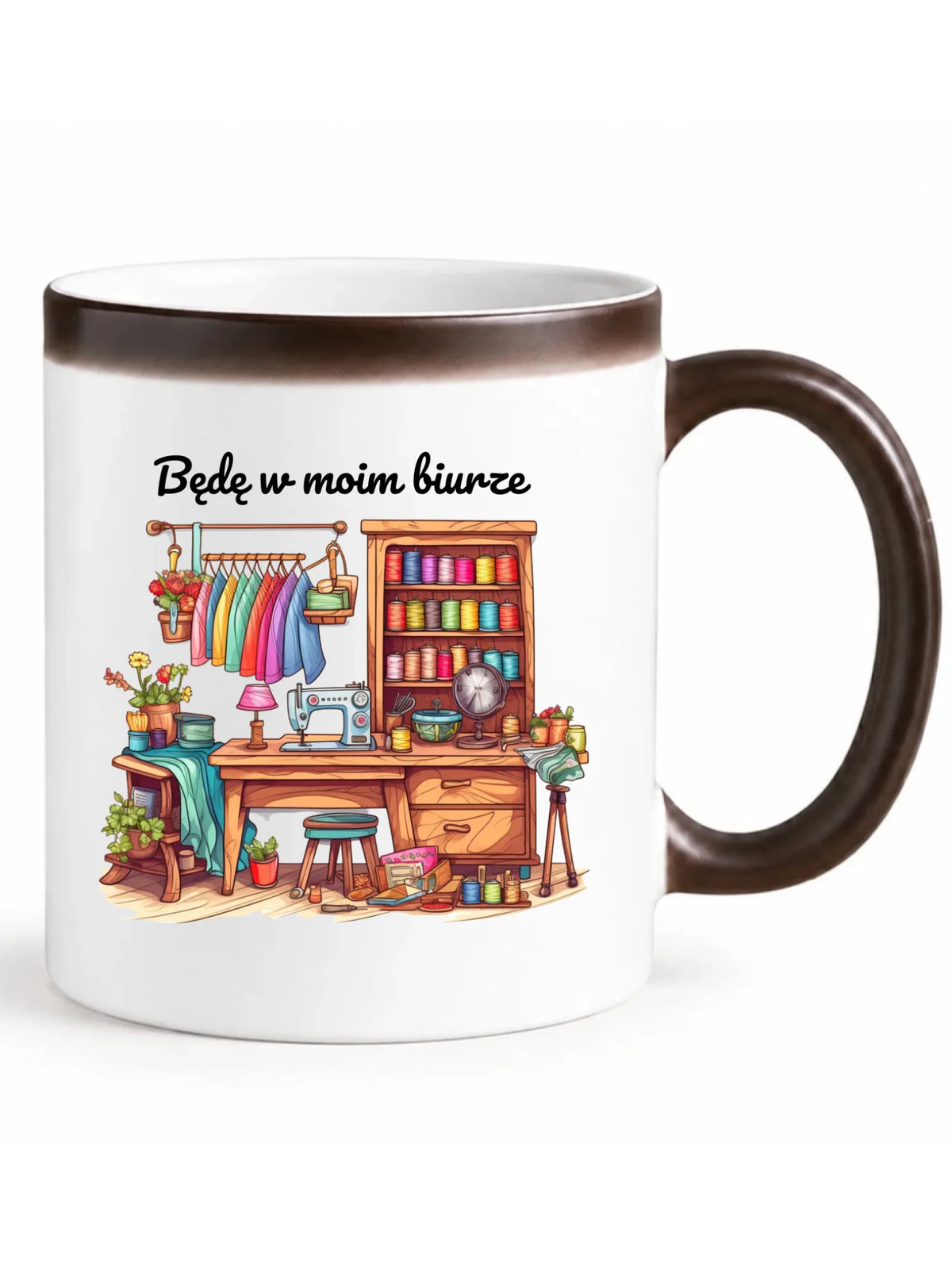 Kubek magiczny szyciowy dla krawcowej - Będę w moim biurze HS07