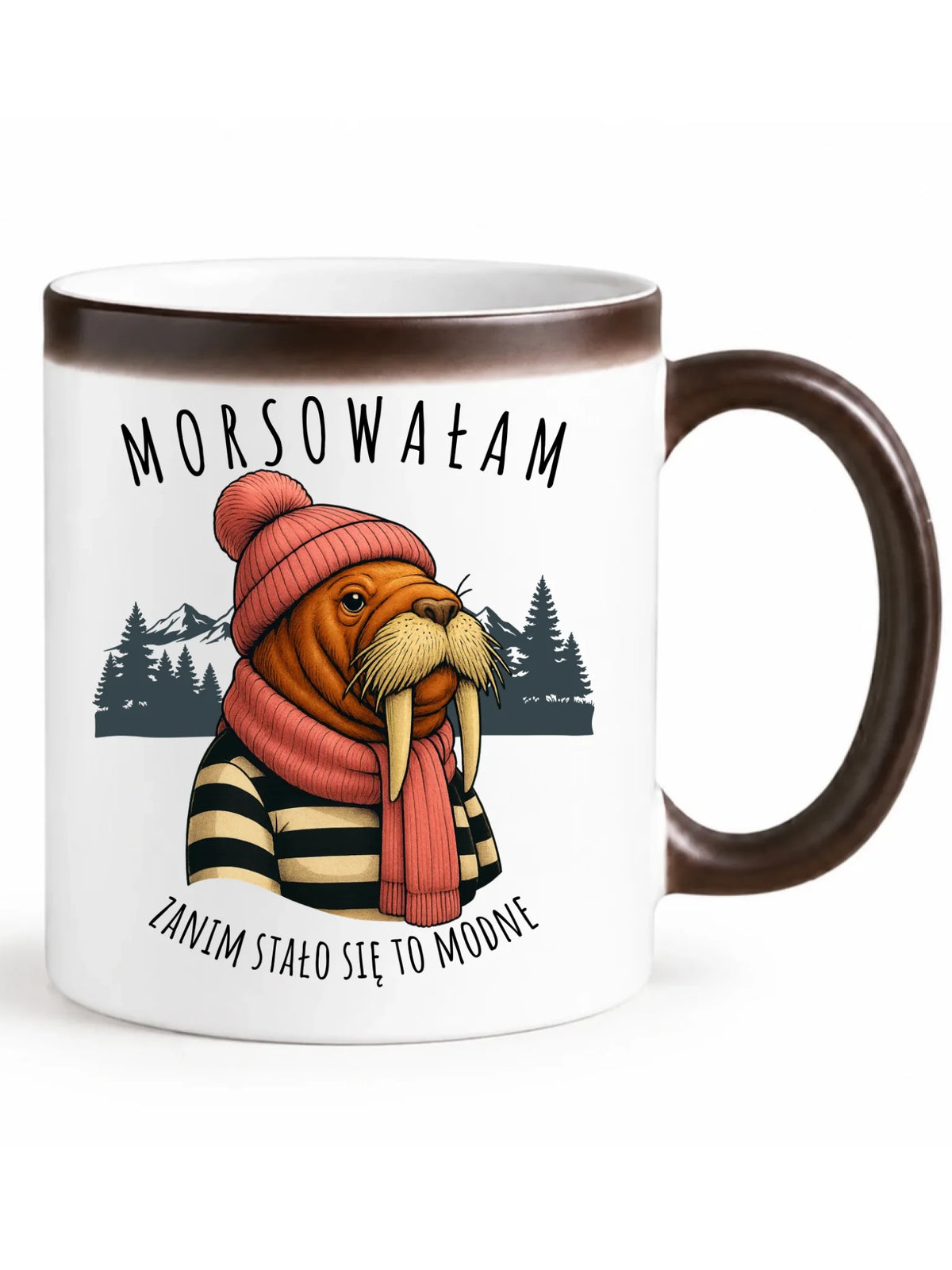 Kubek magiczny - prezent dla morsa - Morsowałam zanim stało się to modne - Mors HM21