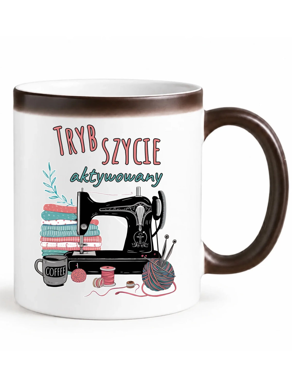 Kubek magiczny szyciowy dla krawcowej - Tryb szycie aktywowany HS06
