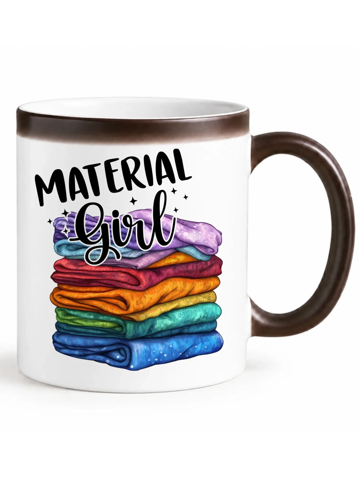 Kubek magiczny szyciowy - prezent dla krawcowej - Material Girl HS02