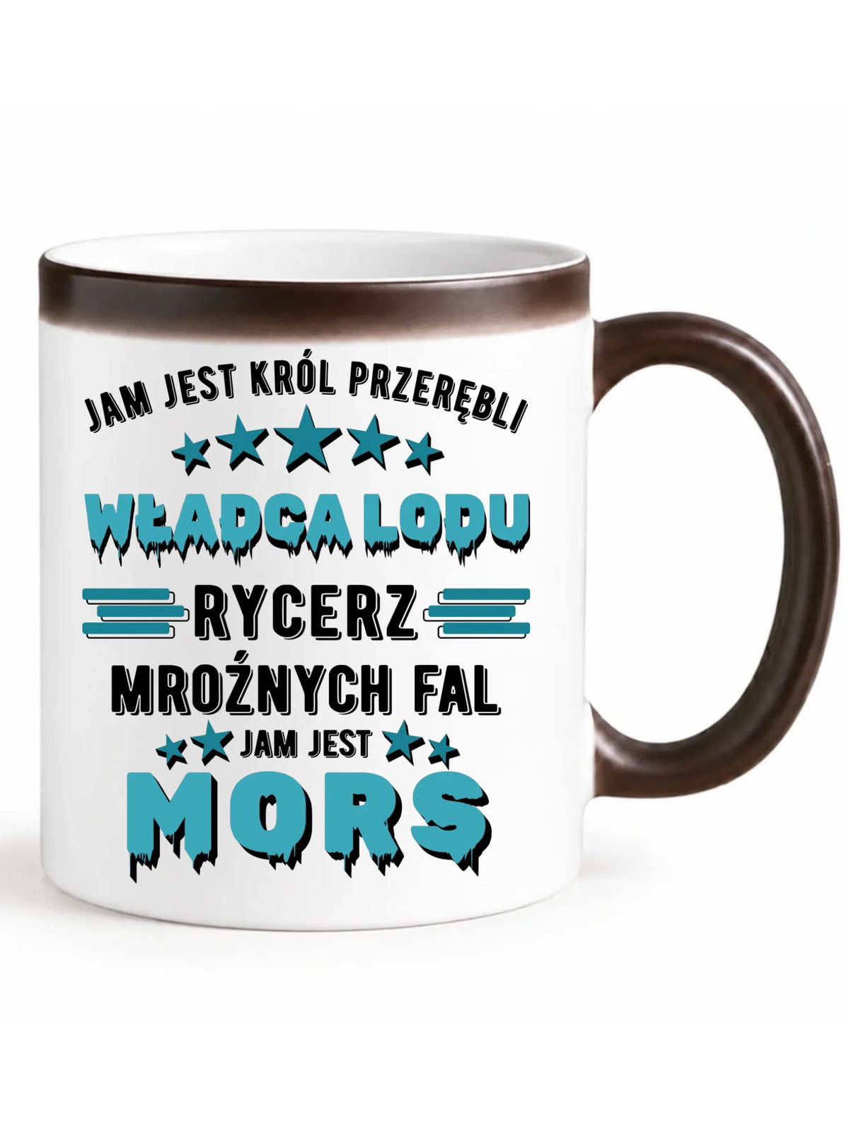 Kubek magiczny - prezent dla morsa - Jam jest Król przerębli Jam jest mors HM13