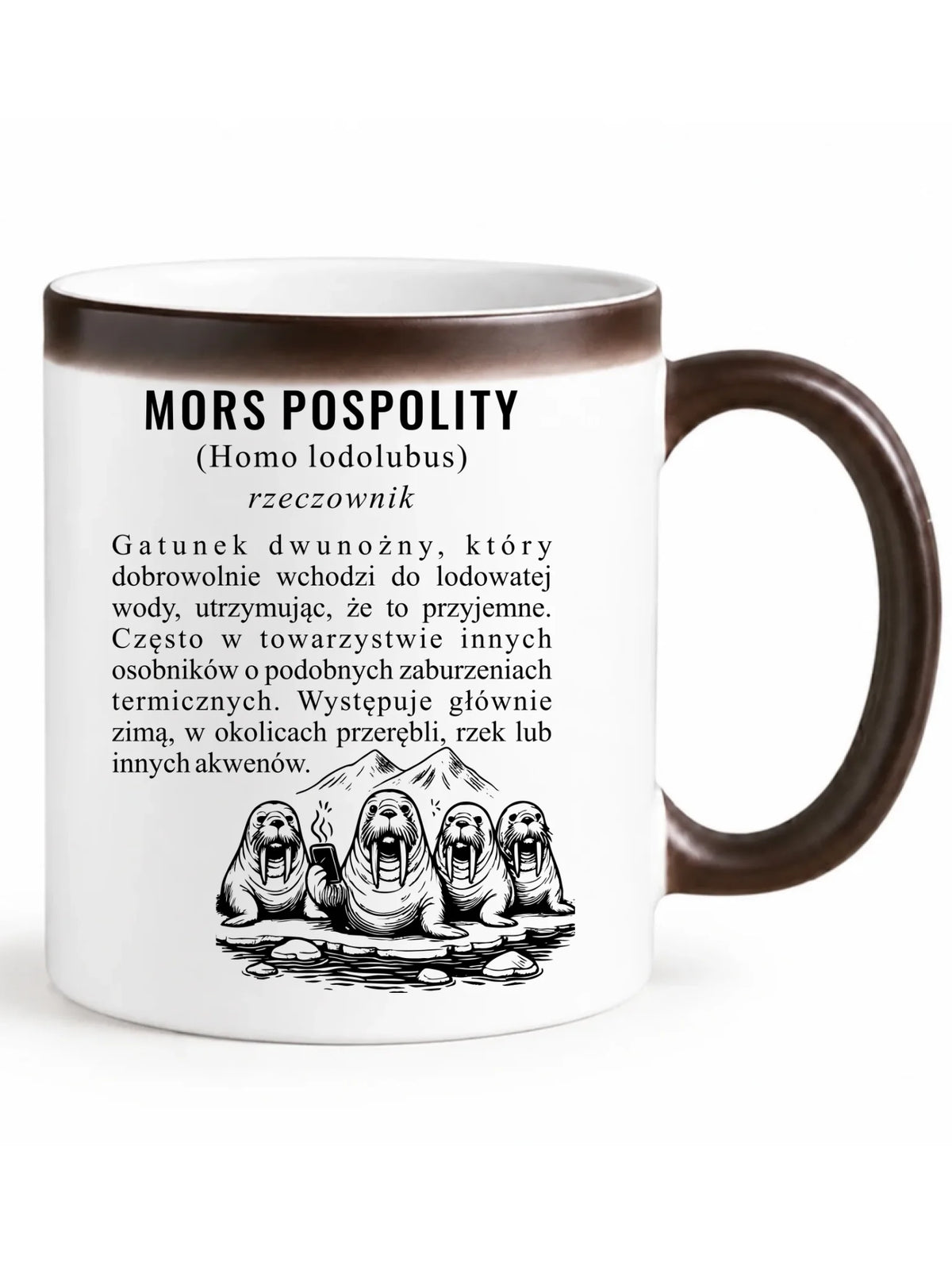 Kubek magiczny - prezent dla morsa - Mors pospolity [Homo lodolubus] HM12