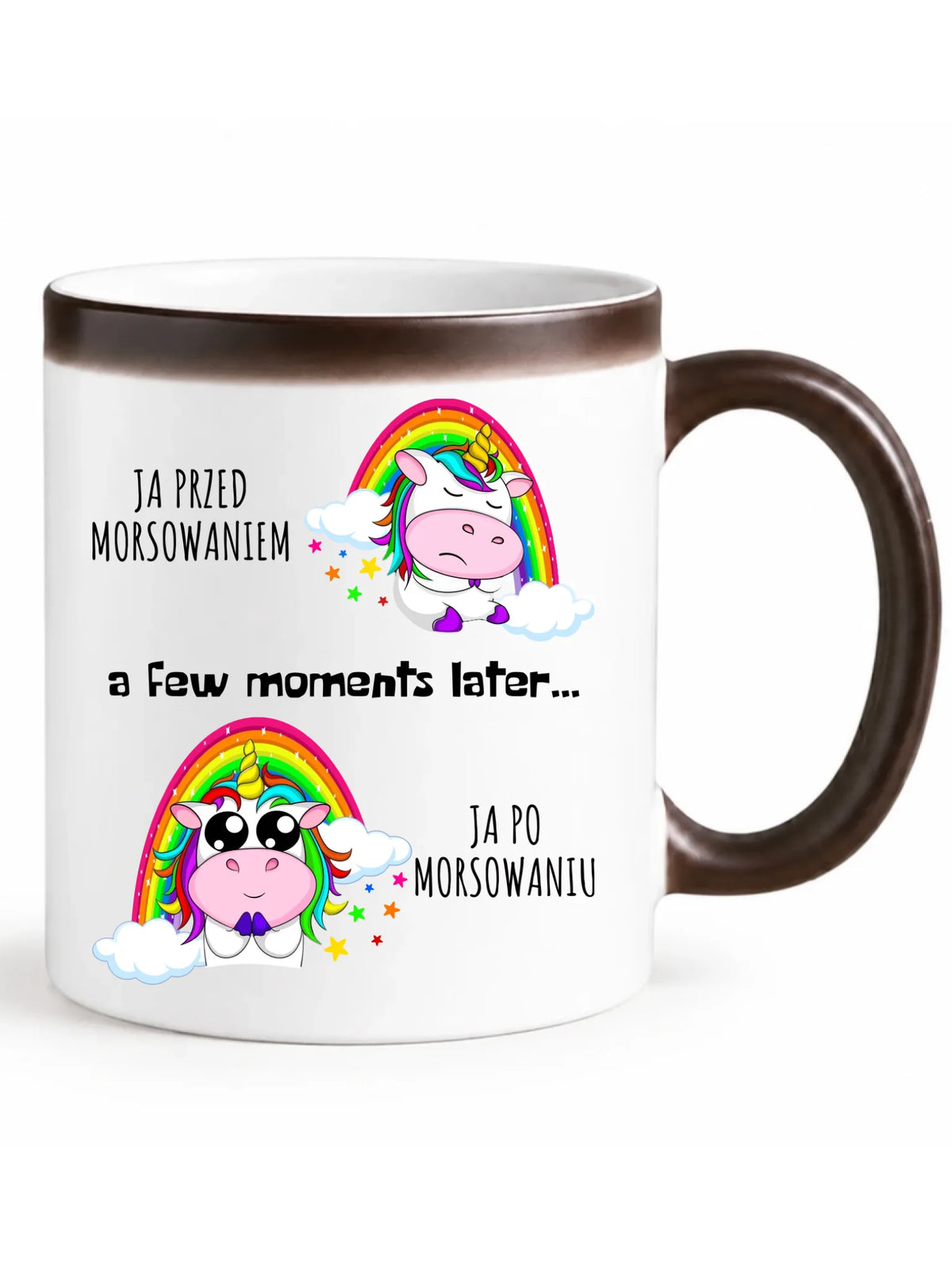 Kubek magiczny - prezent dla morsa - Jednorożec - Ja po morsowaniu HM11