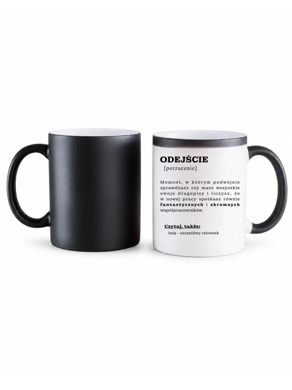 Kubek magiczny - Odejście z pracy [porzucenie] - personalizowany OP01