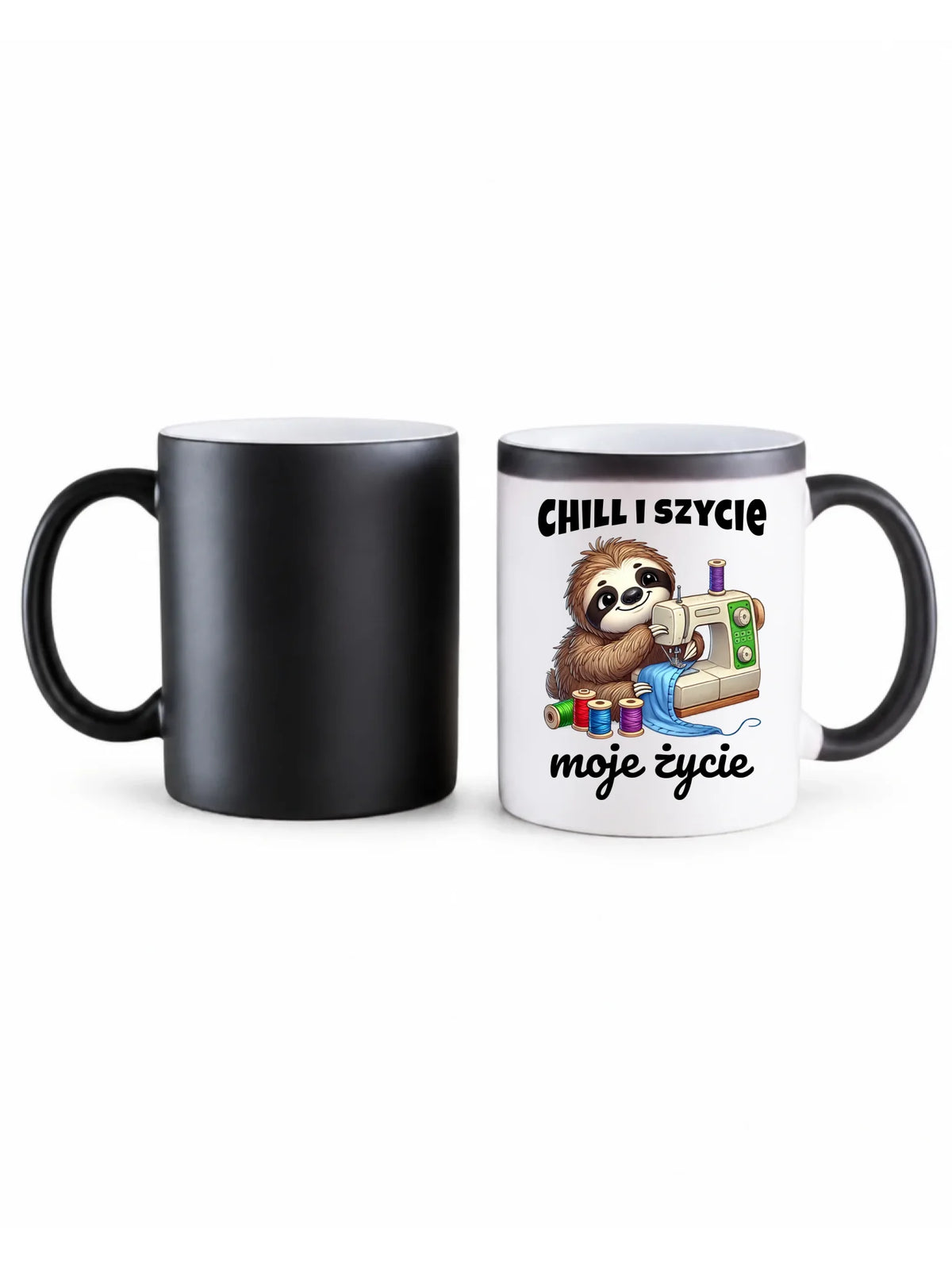 Kubek magiczny szyciowy dla krawcowej - Chill i szycie moje życie HS17