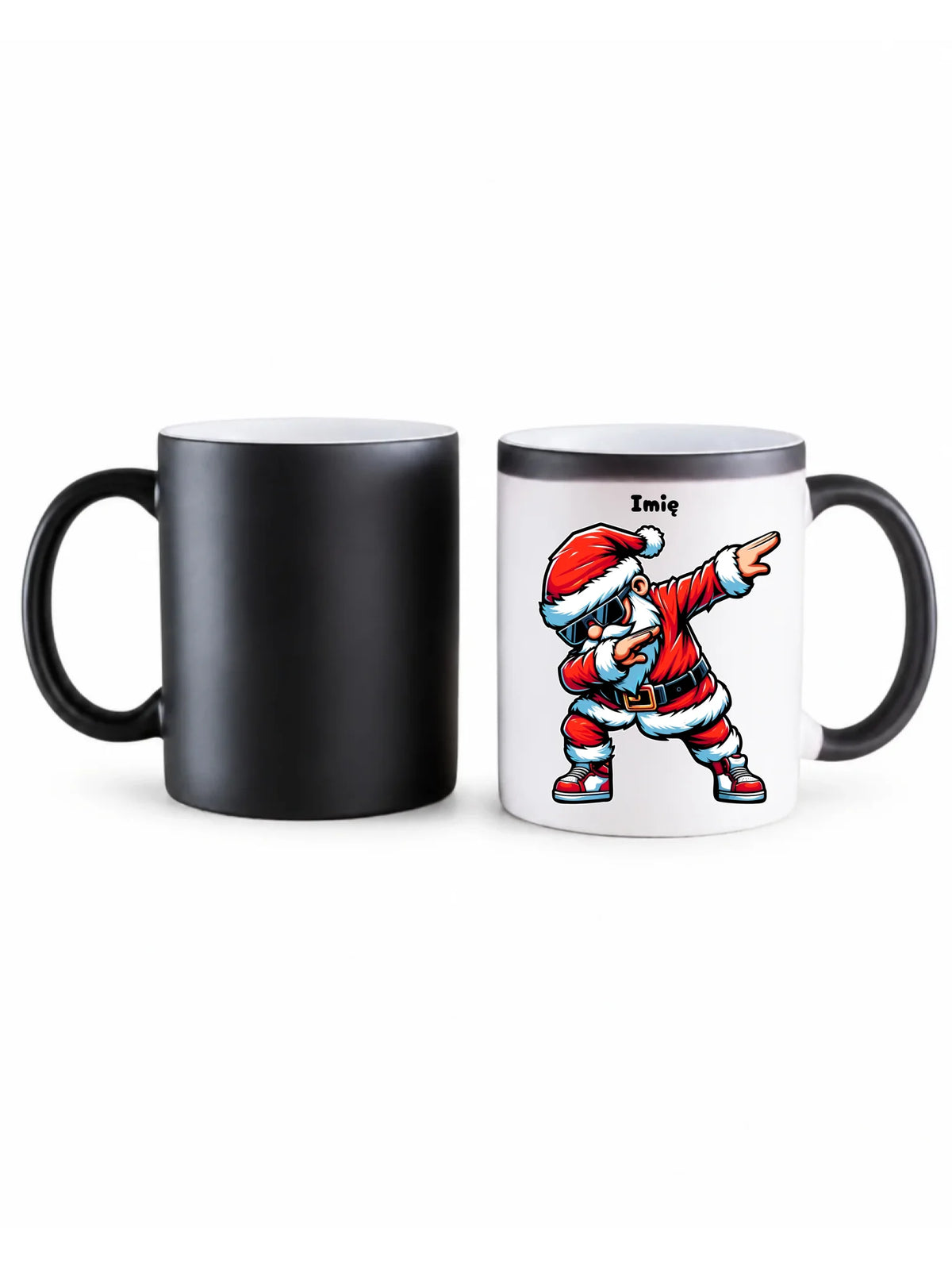 Kubek magiczny świąteczny z Mikołajem - na Mikołajki - personalizowany BN136