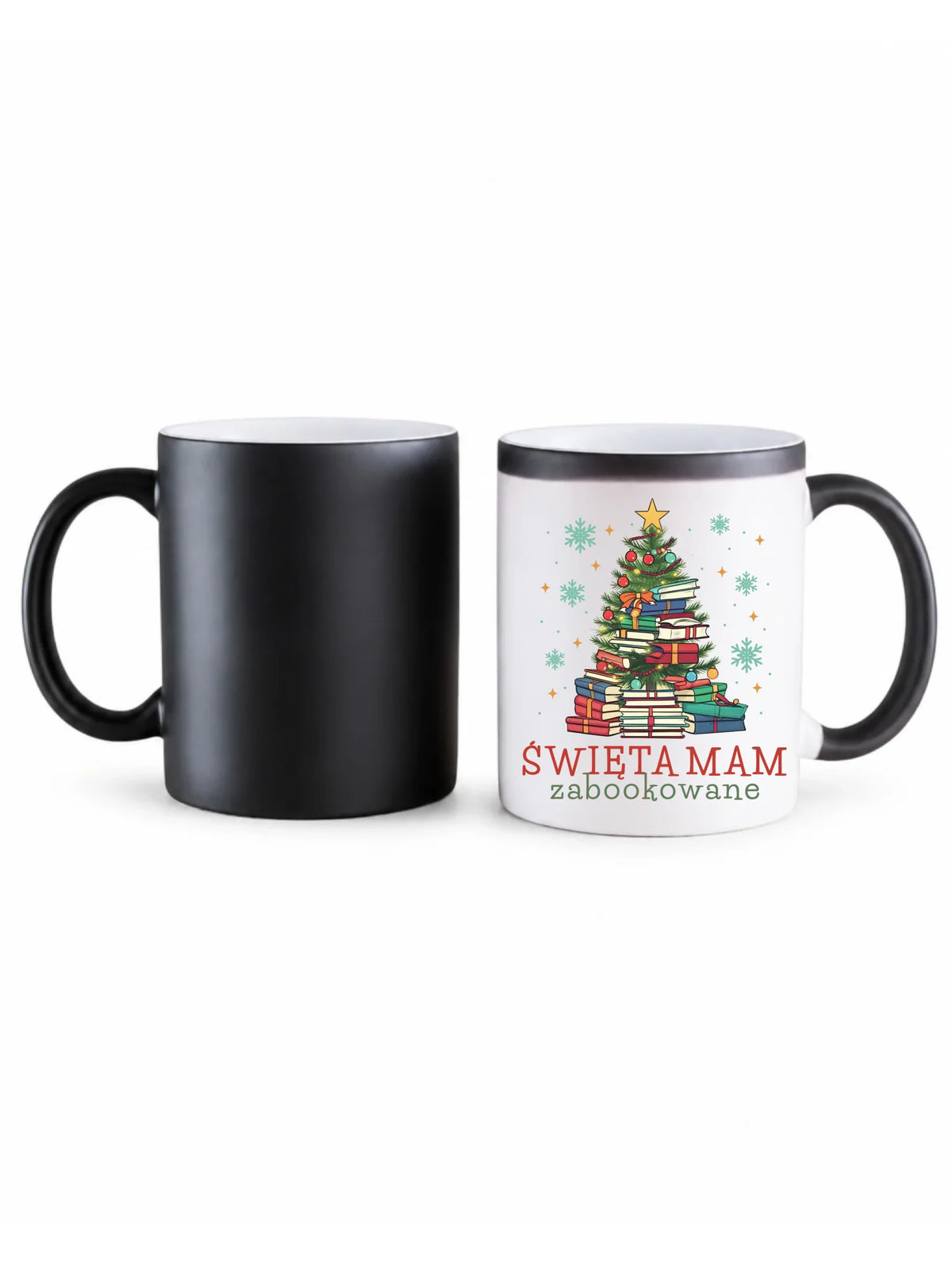 Kubek magiczny świąteczny - Święta mam zabookowane BN05
