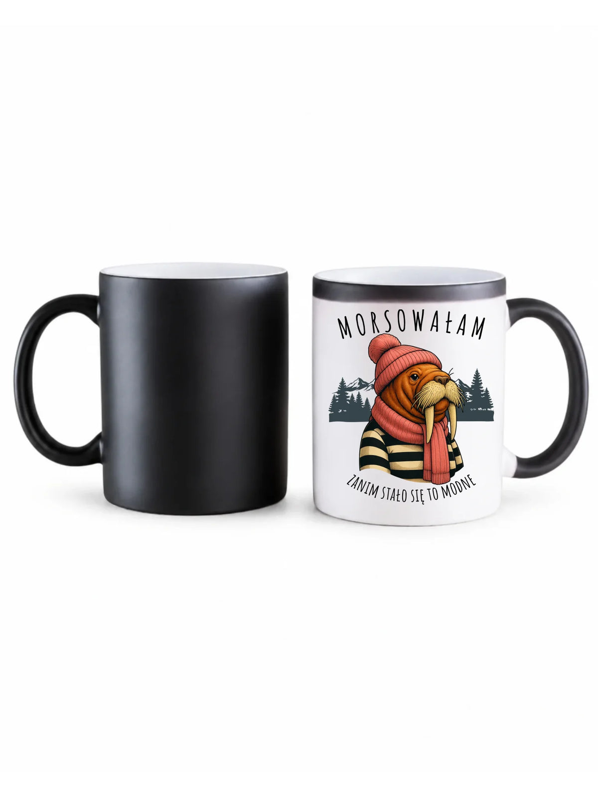 Kubek magiczny - prezent dla morsa - Morsowałam zanim stało się to modne - Mors HM21