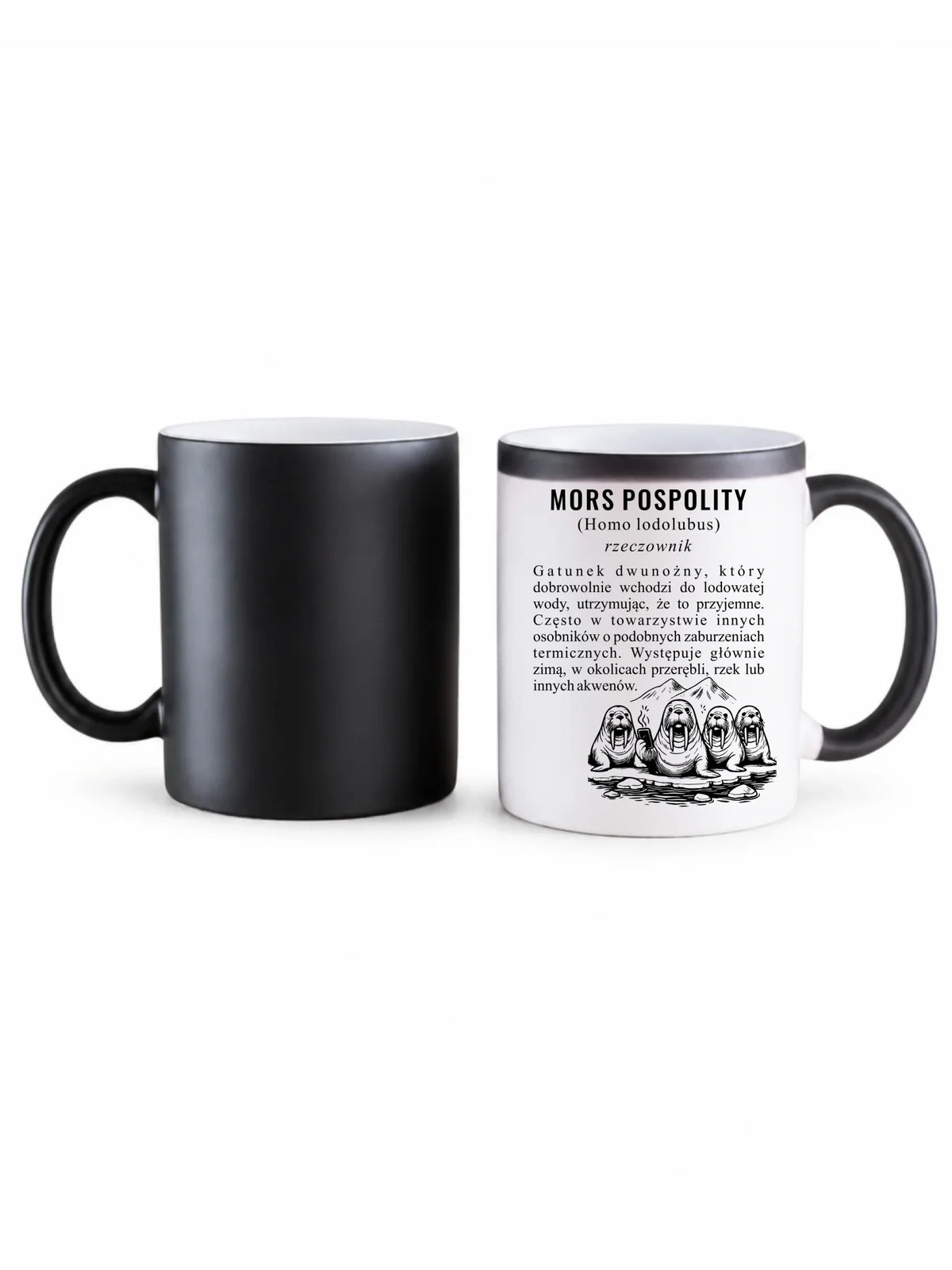 Kubek magiczny - prezent dla morsa - Mors pospolity [Homo lodolubus] HM12
