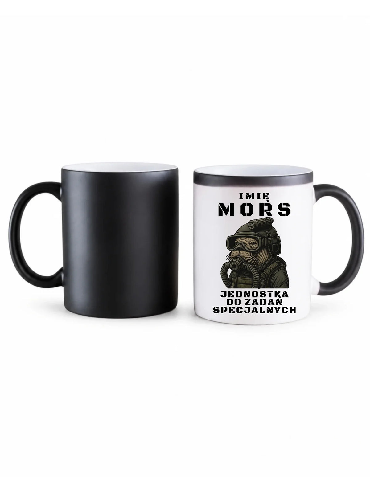 Kubek magiczny - prezent dla morsa - Mors do zadań specjalnych - personalizowany HM07