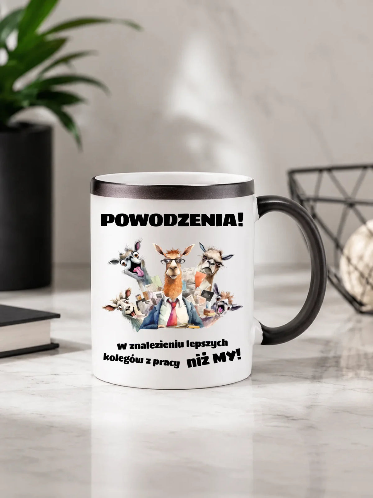 Kubek magiczny na odejście z pracy - Powodzenia w znalezieniu lepszych kolegów OP08