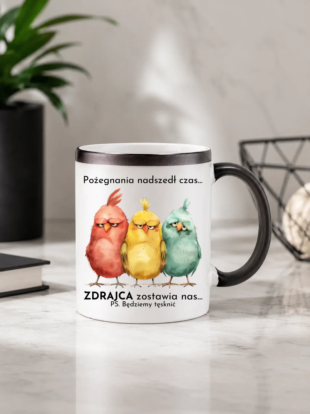 Kubek magiczny na odejście z pracy - Pożegnania nadszedł czas OP05