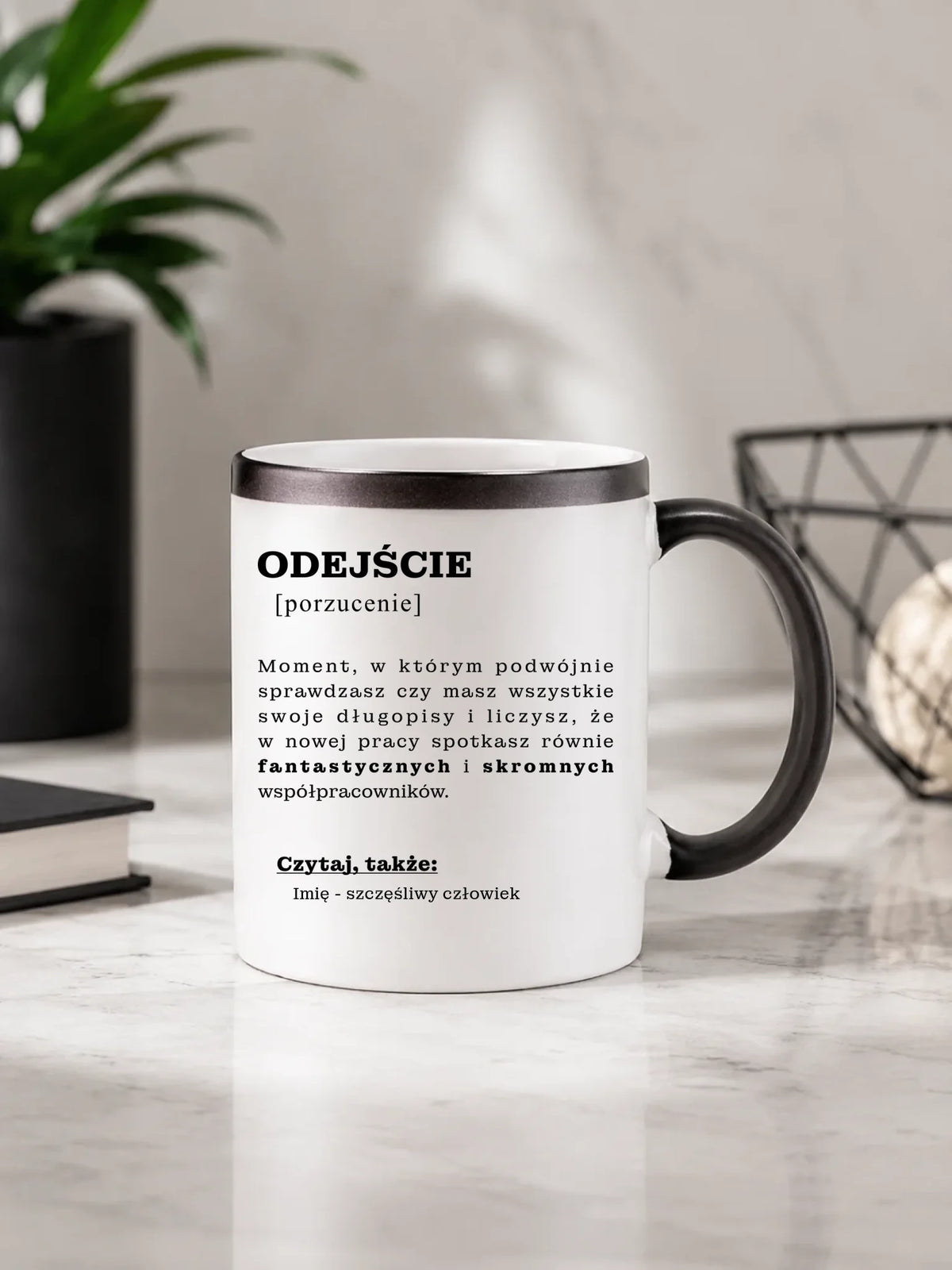Kubek magiczny - Odejście z pracy [porzucenie] - personalizowany OP01
