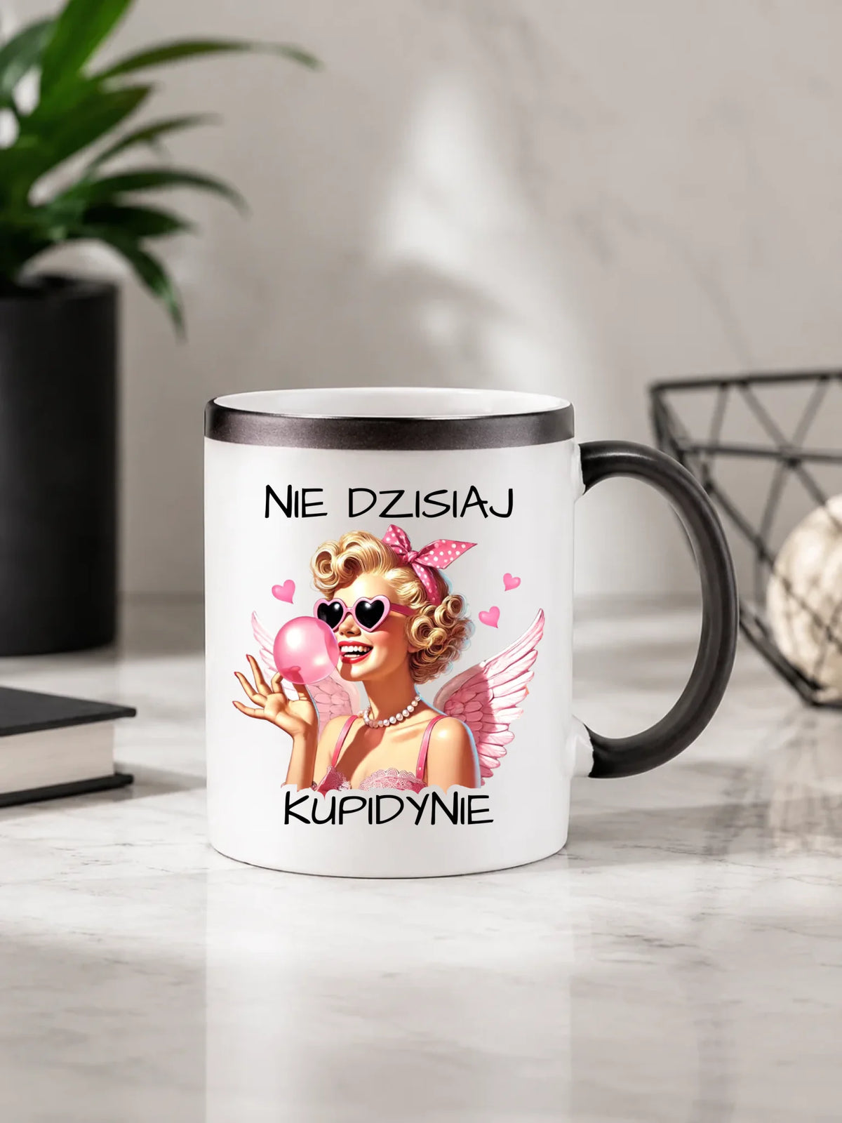 Kubek magiczny na Walentynki dla singielki - Nie dzisiaj W18
