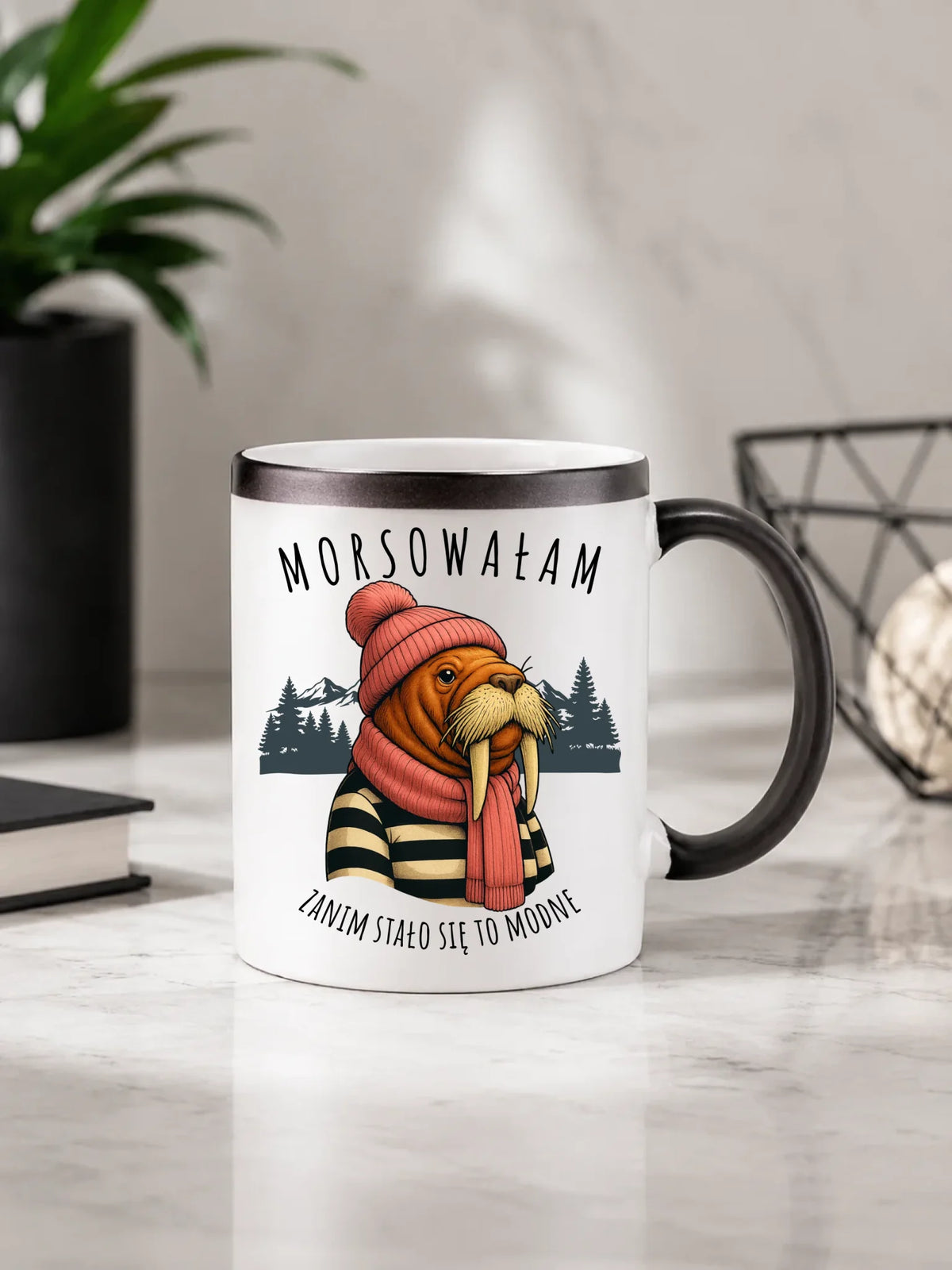 Kubek magiczny - prezent dla morsa - Morsowałam zanim stało się to modne - Mors HM21