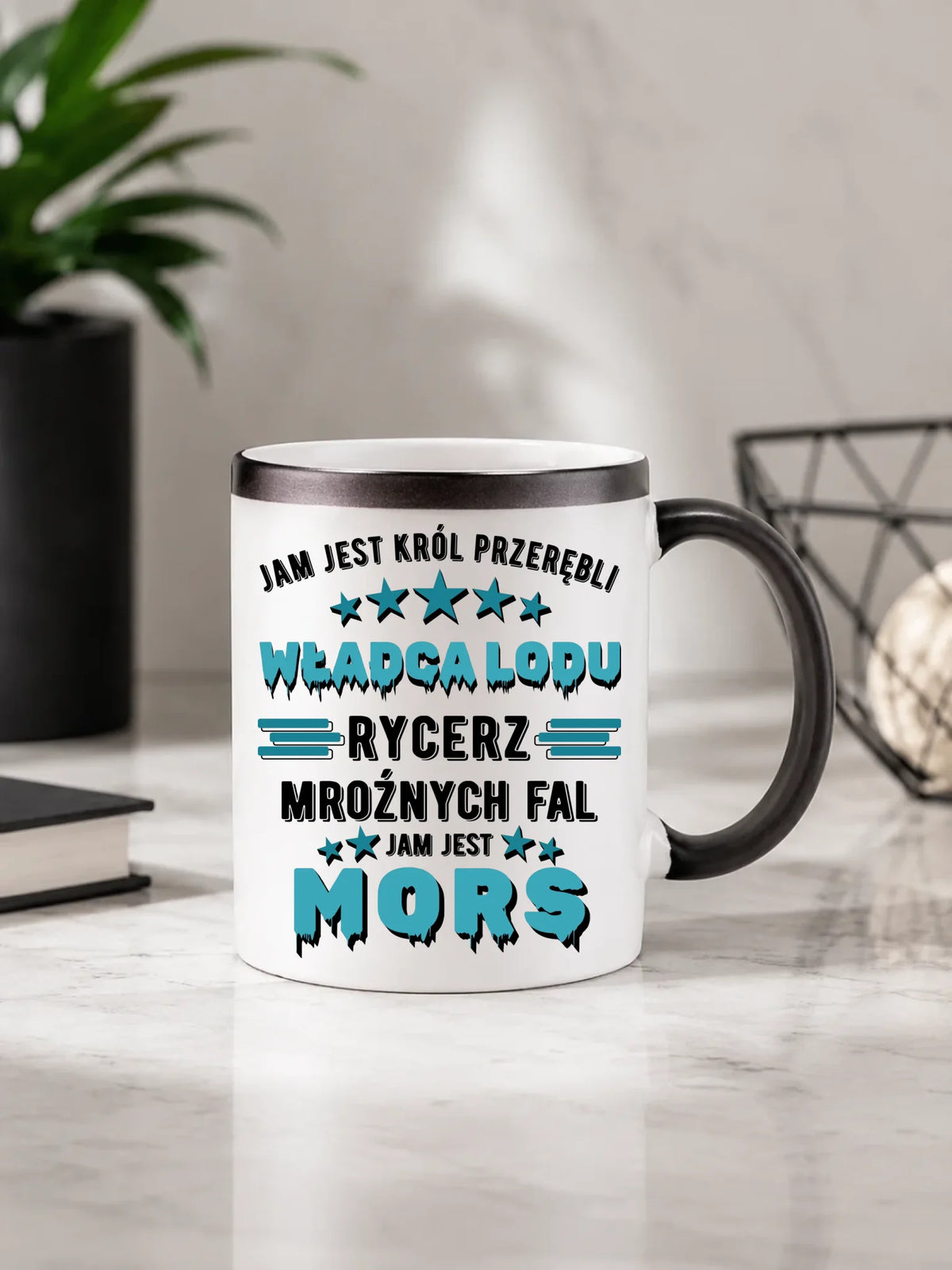 Kubek magiczny - prezent dla morsa - Jam jest Król przerębli Jam jest mors HM13