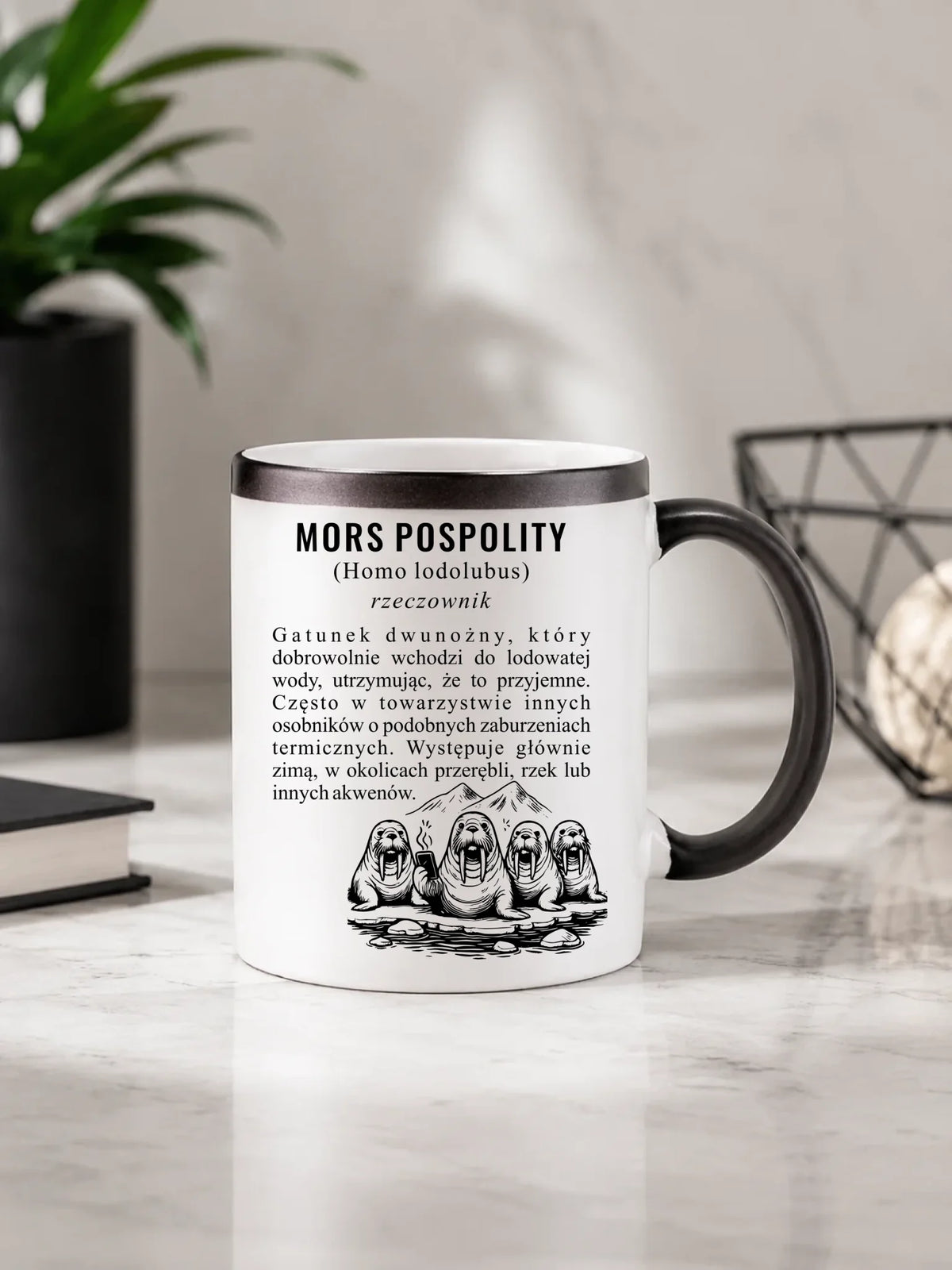 Kubek magiczny - prezent dla morsa - Mors pospolity [Homo lodolubus] HM12