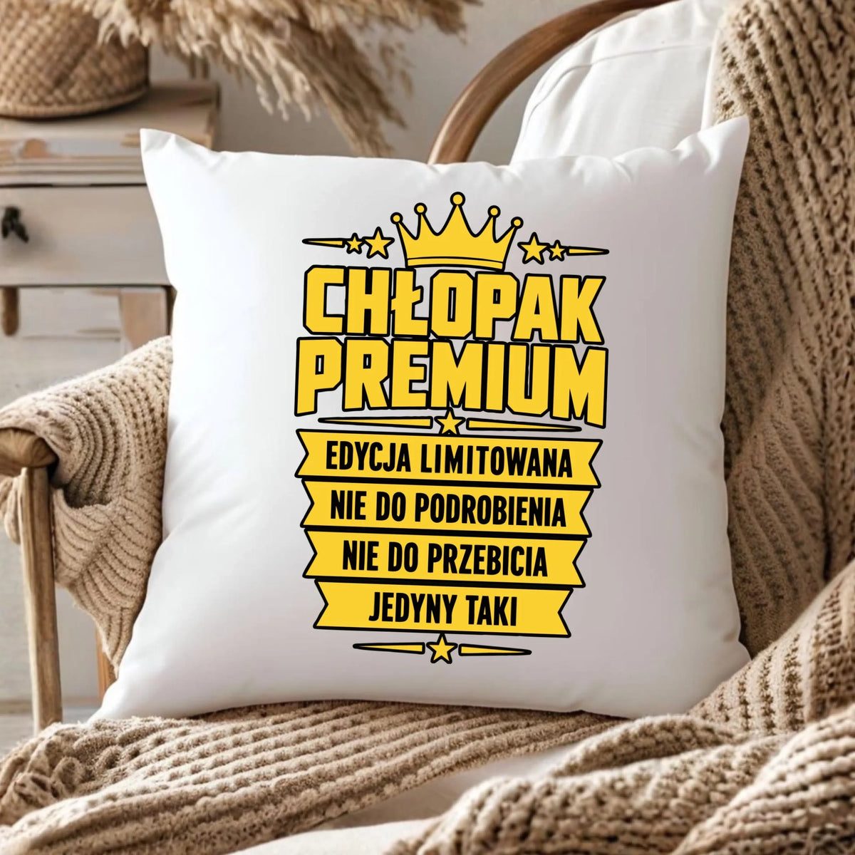 Poduszka dla chłopaka - Chłopak Premium Edycja Limitowana