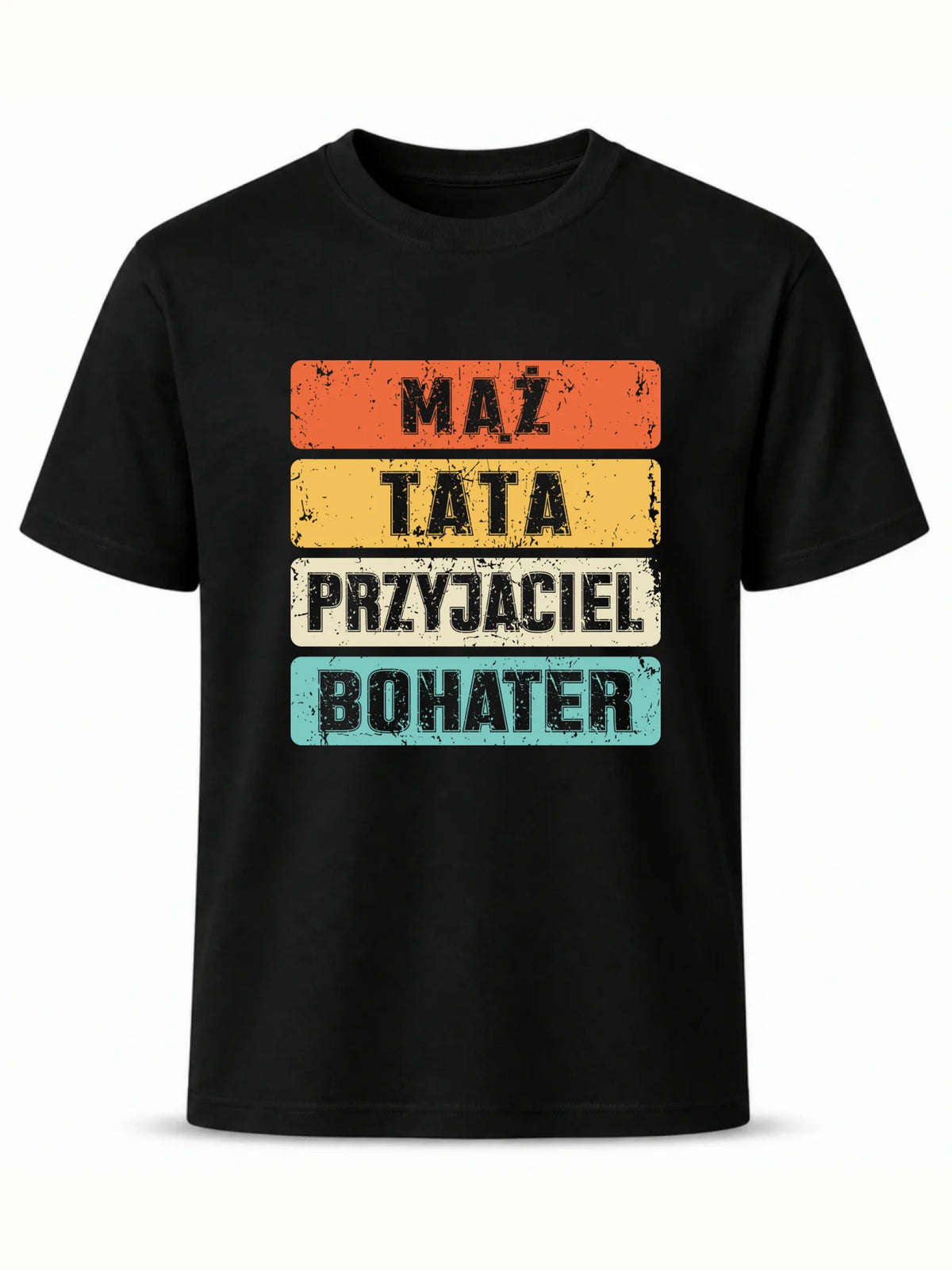 Koszulka dla taty - Mąż Tata Przyjaciel Bohater DT05