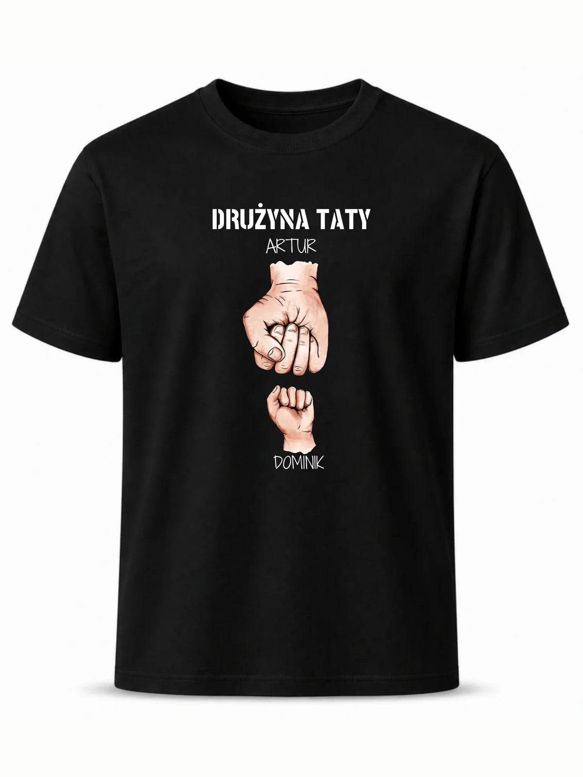Koszulka dla taty - Drużyna taty 1-6 imion dzieci - personalizowana DT01