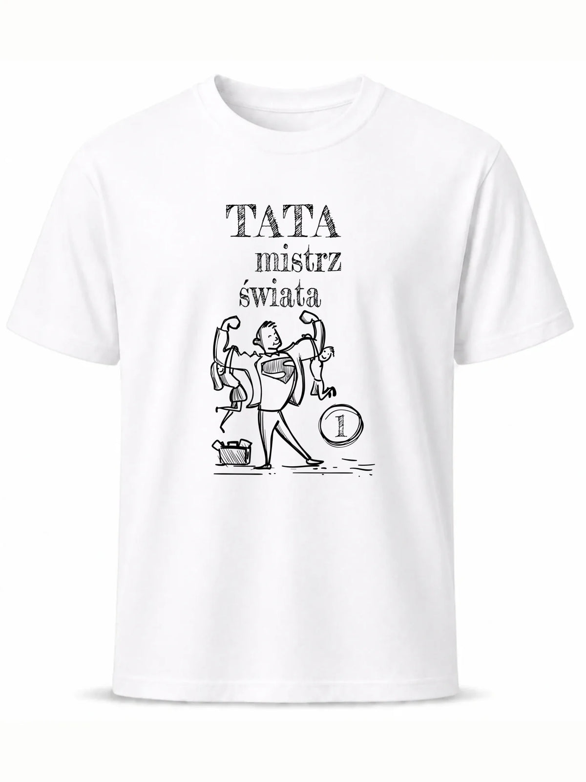 Koszulka dla taty - Tata Mistrz Świata DT36
