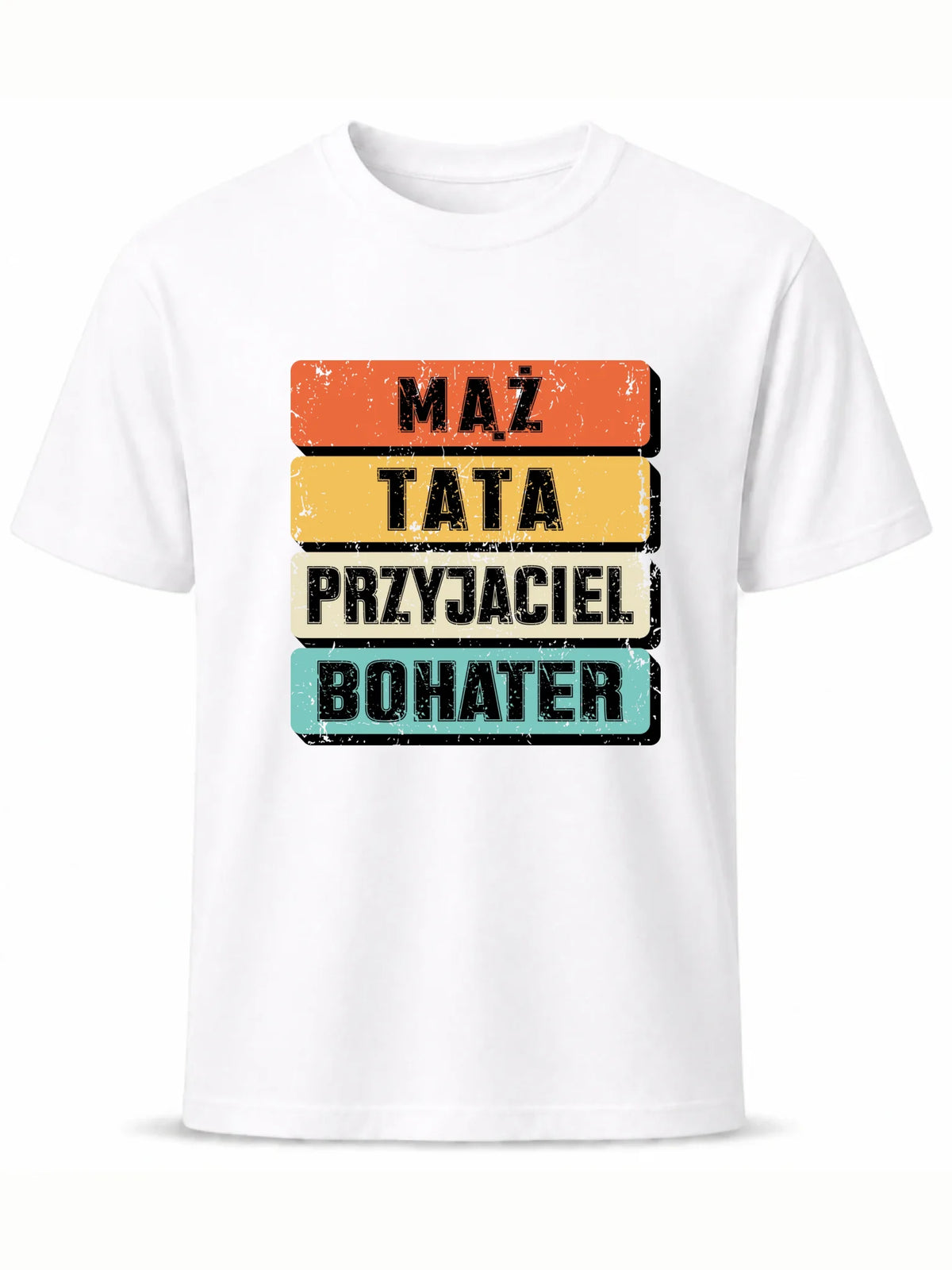Koszulka dla taty - Mąż Tata Przyjaciel Bohater DT05