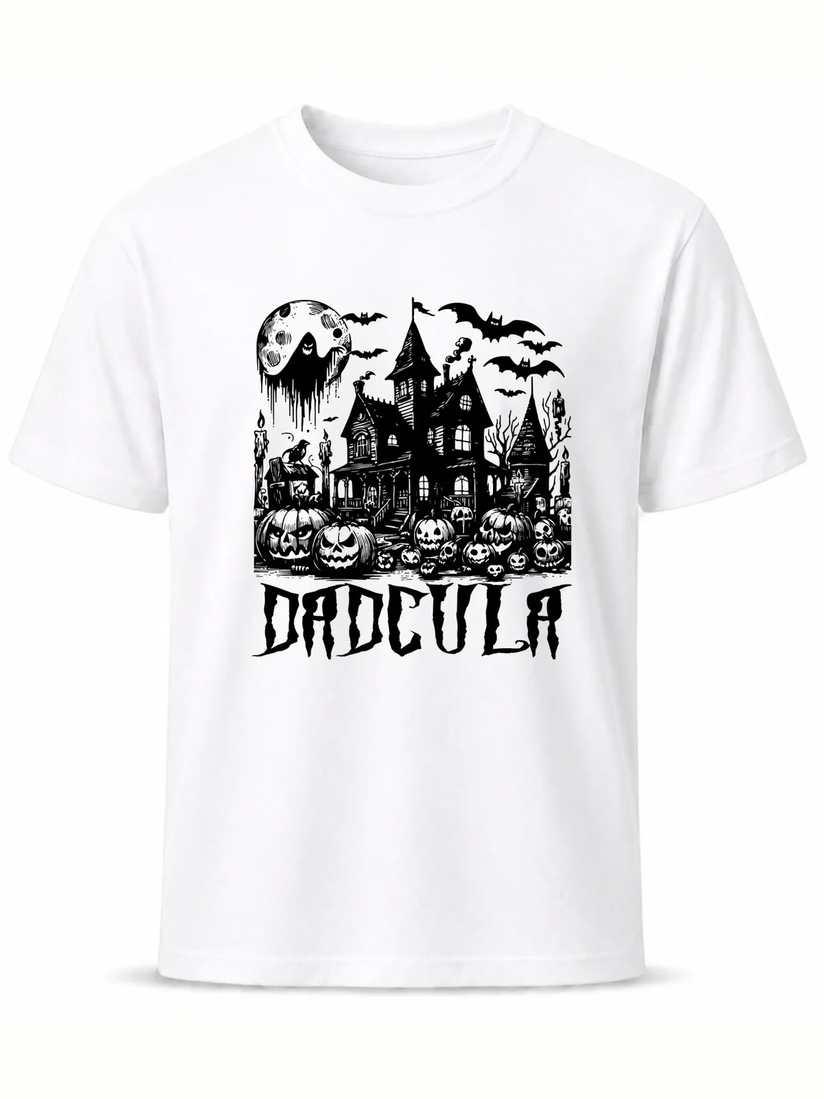 Koszulka halloweenowa dla taty -  Upiorny dom - Dadcula HL19