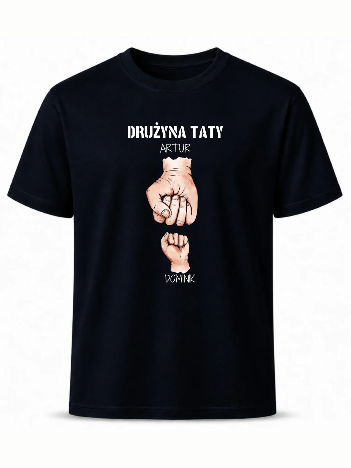 Koszulka dla taty - Drużyna taty 1-6 imion dzieci - personalizowana DT01