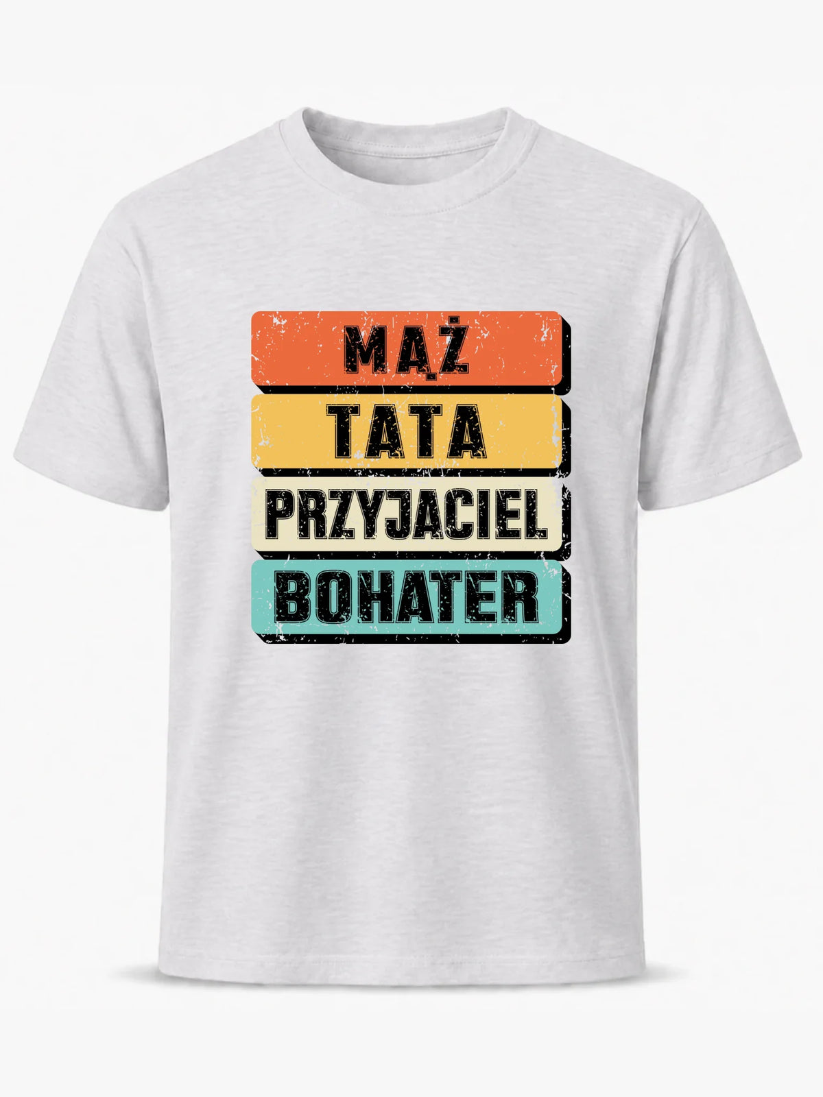 Koszulka dla taty - Mąż Tata Przyjaciel Bohater DT05