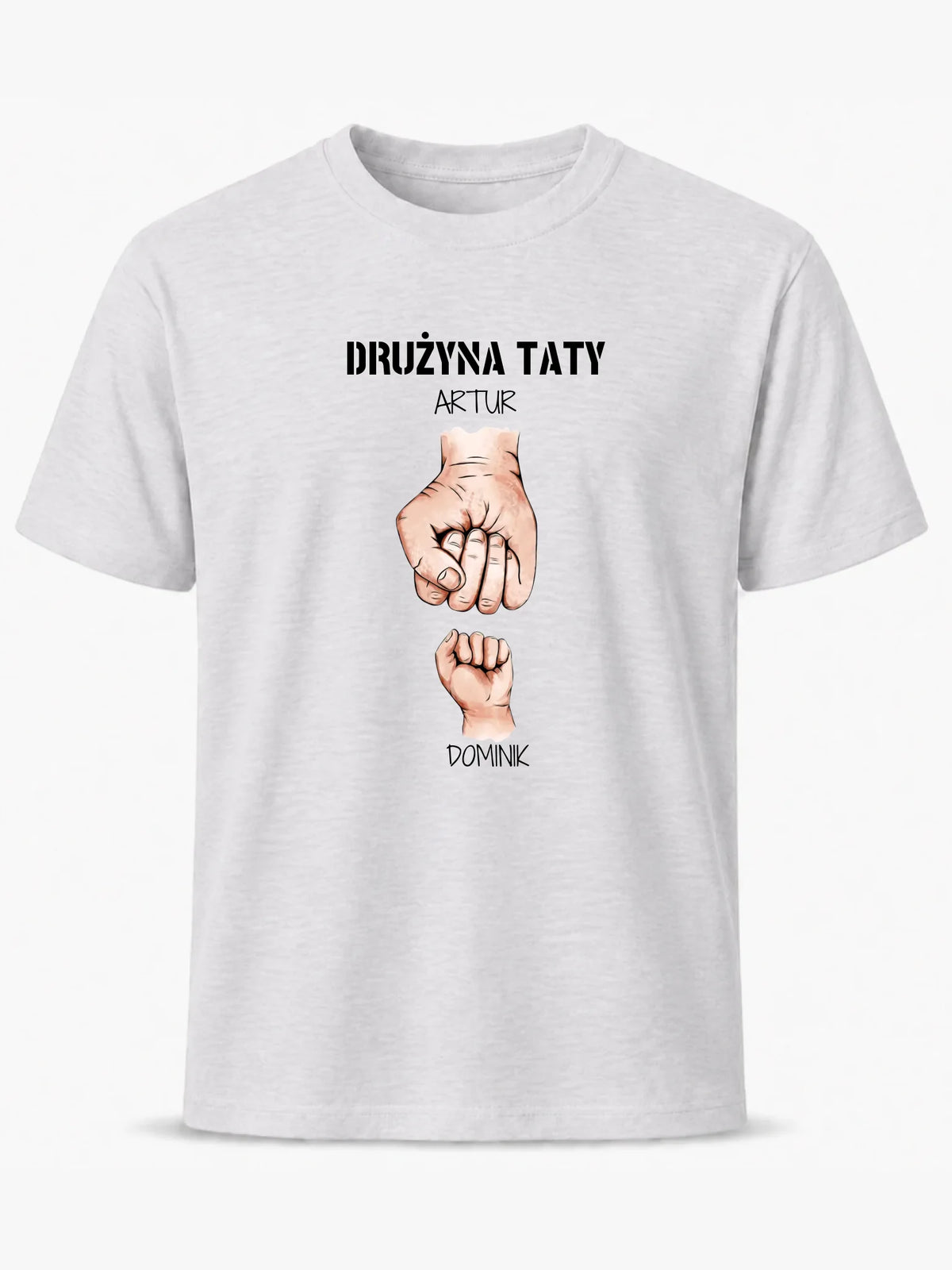 Koszulka dla taty - Drużyna taty 1-6 imion dzieci - personalizowana DT01