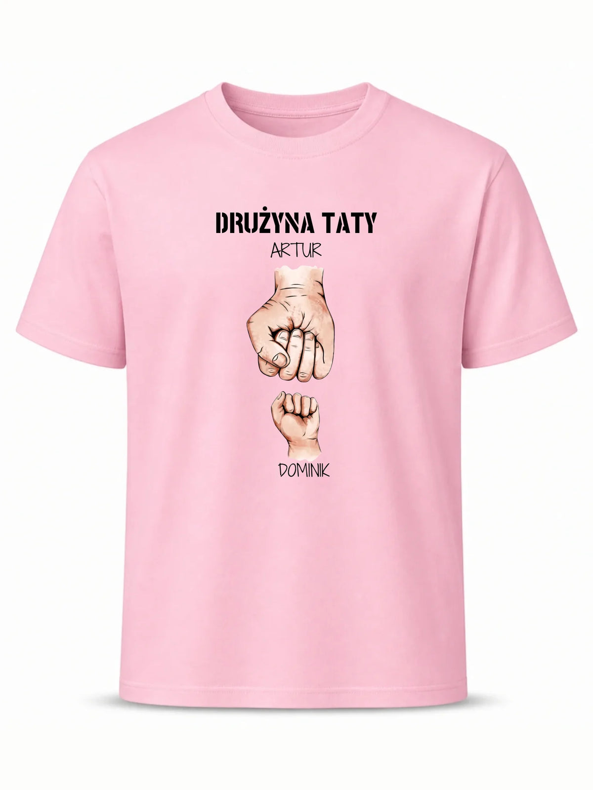 Koszulka dla taty - Drużyna taty 1-6 imion dzieci - personalizowana DT01