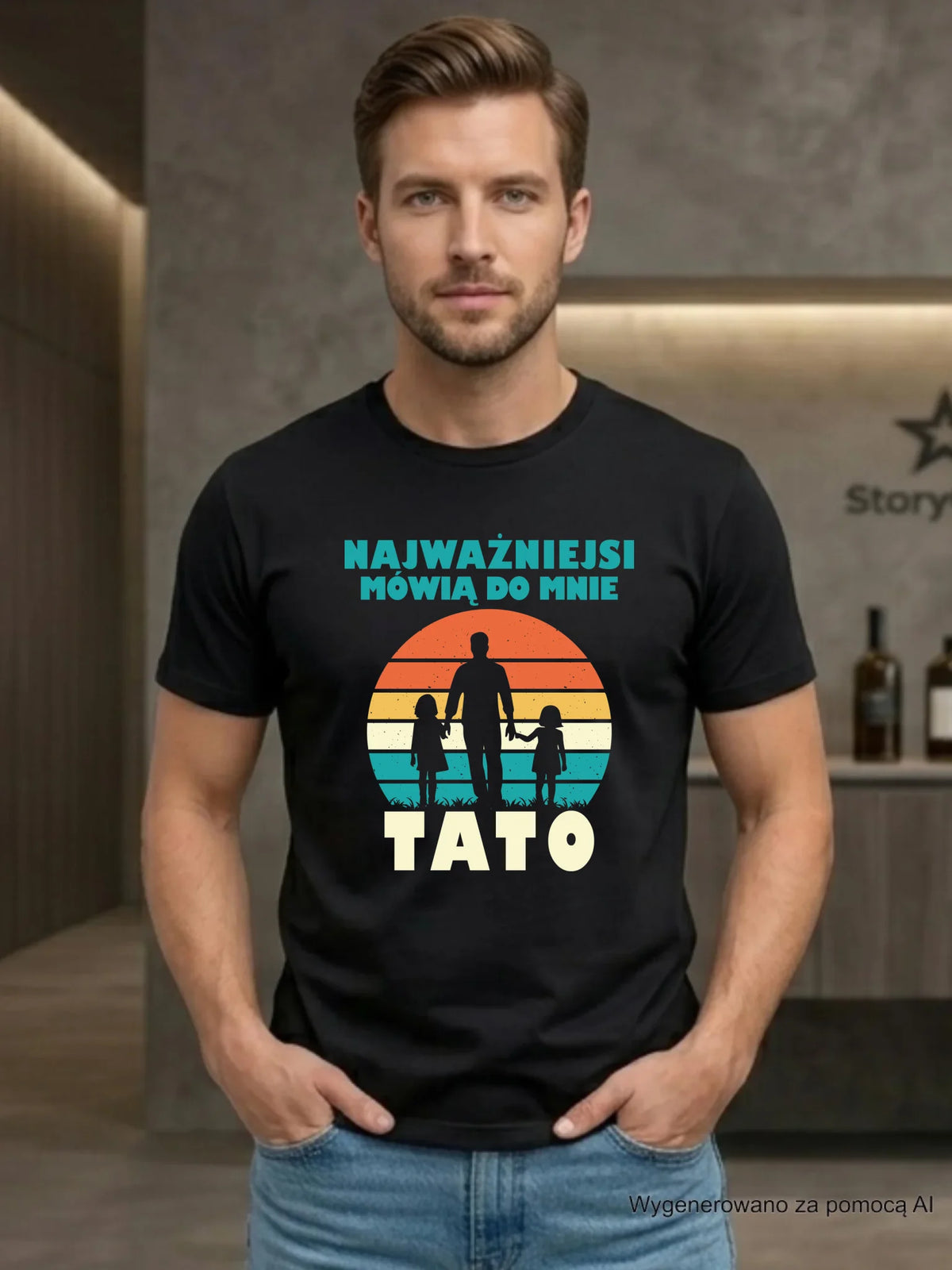 Koszulka dla taty - Najważniejsi mówią do mnie tato DT31
