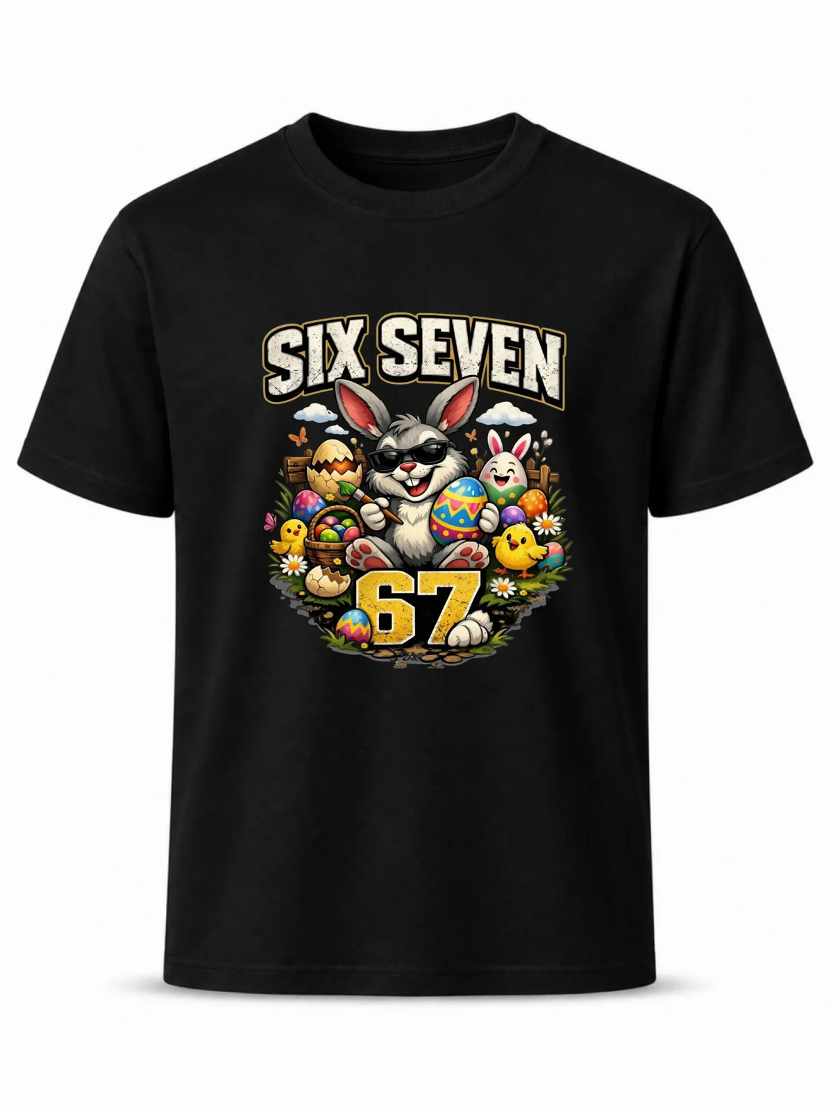 Koszulka męska wielkanocna - Zając Six Seven 67 WN10