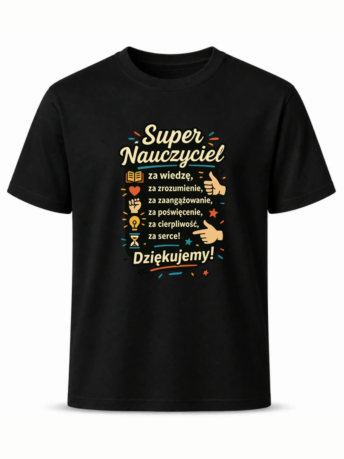 Koszulka męska dla nauczyciela - Super Nauczyciel Dziękujemy N32
