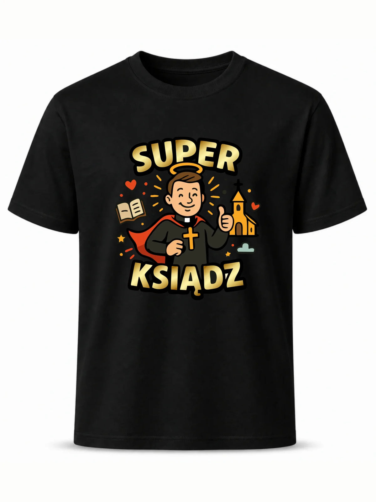 Koszulka męska dla księdza - Super Ksiądz N37
