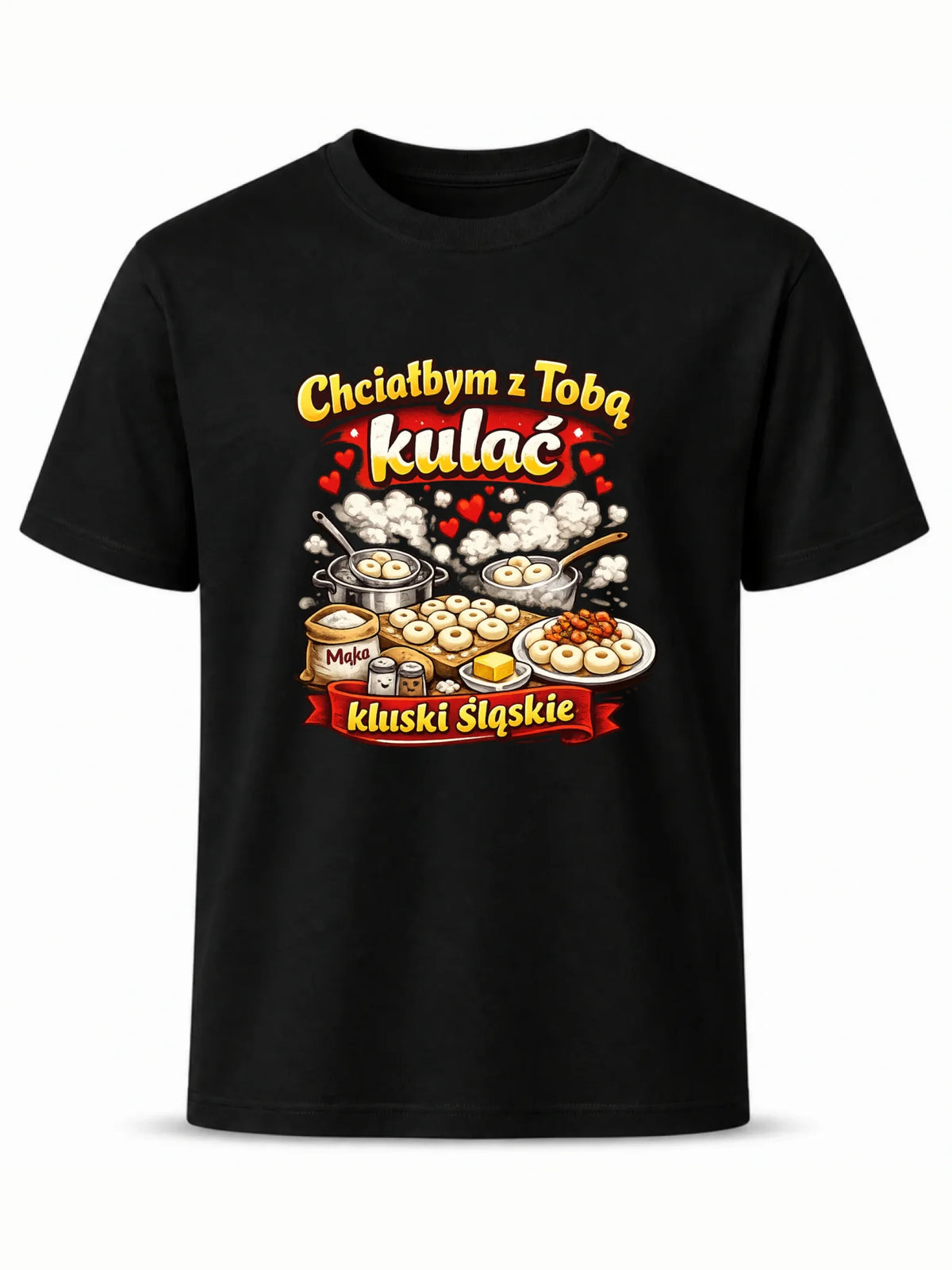 Koszulka męska - Chciałbym z Tobą kulać kluski śląskie W90