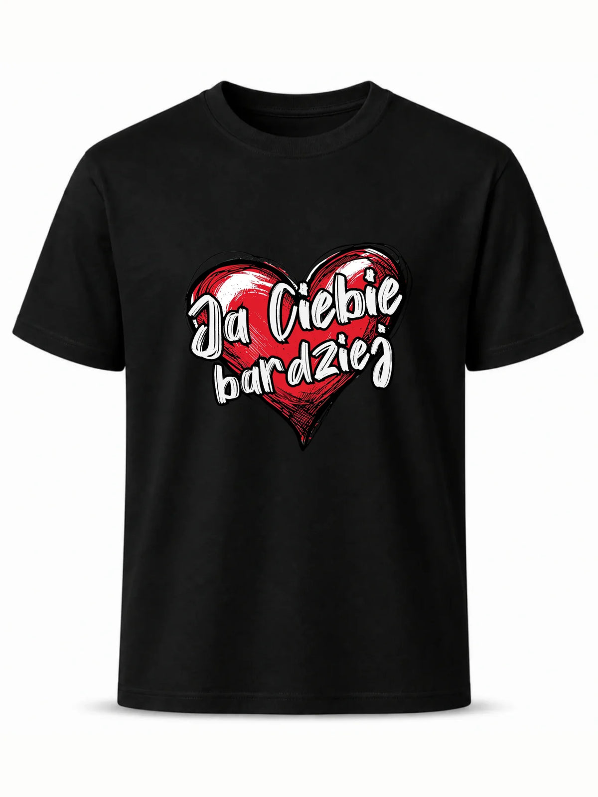 Koszulka męska - Serce Ja Ciebie bardziej W84