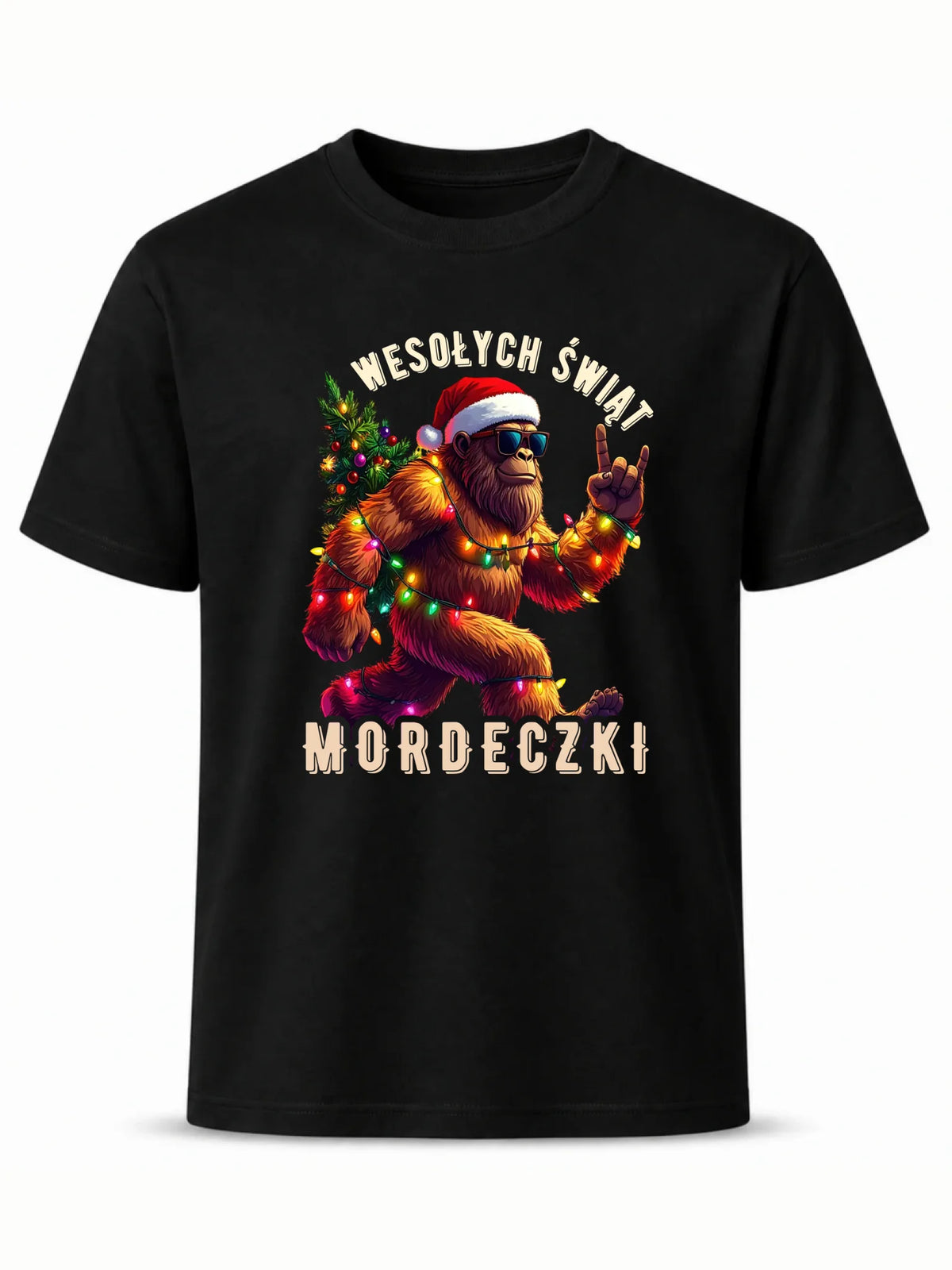 Koszulka męska świąteczna - prezent na święta - Yeti Wesołych Świąt mordeczki BN152