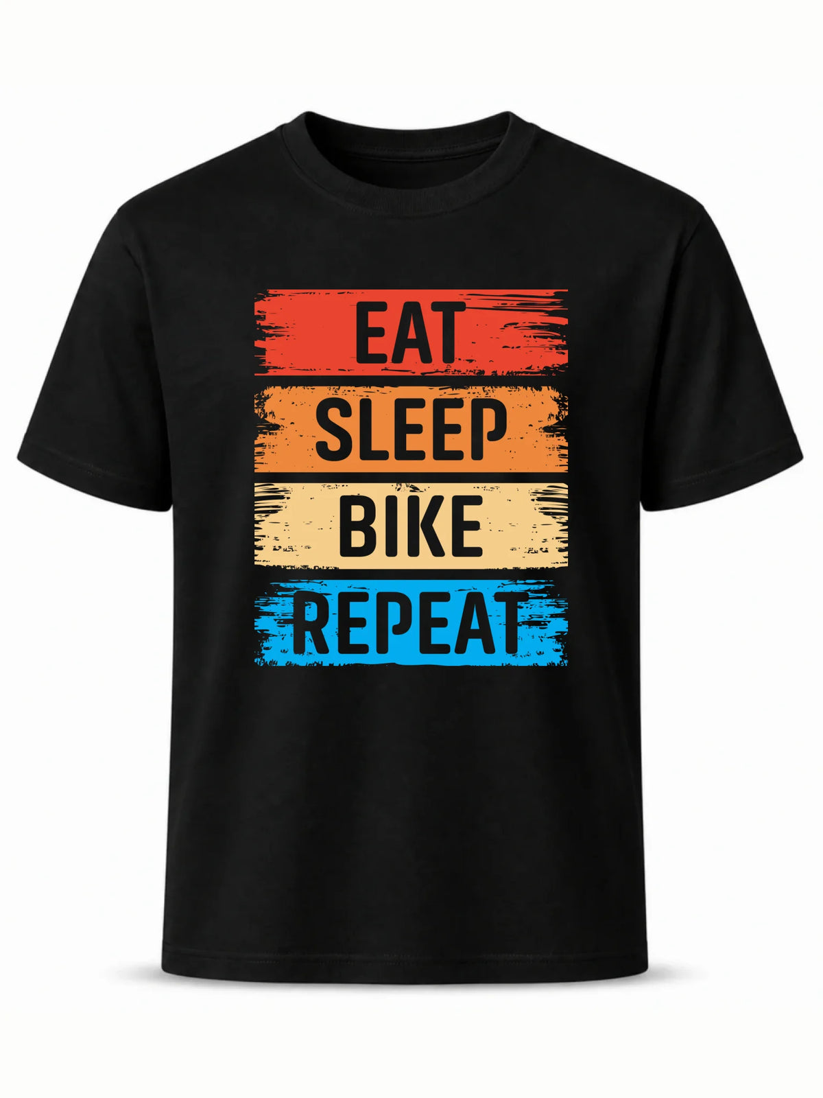 Koszulka męska na rower - Eat sleep bike repeat HR03