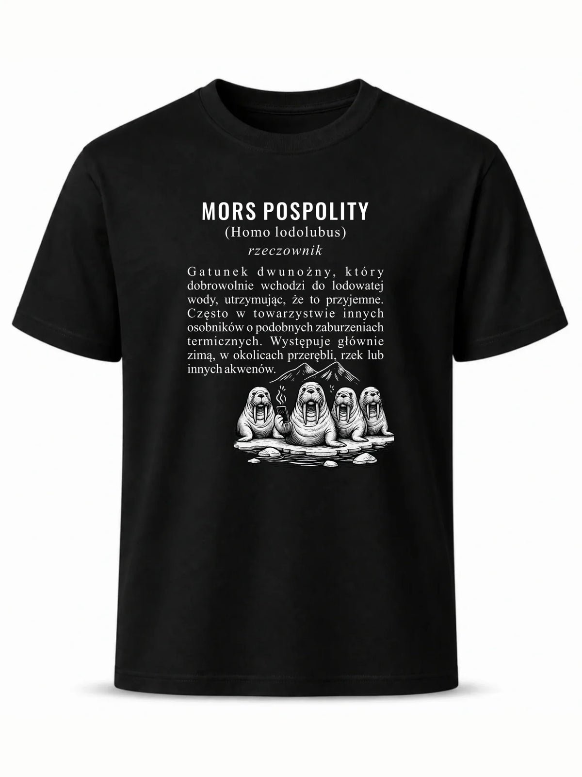 Koszulka męska - prezent dla morsa - Mors pospolity [Homo lodolubus] HM12