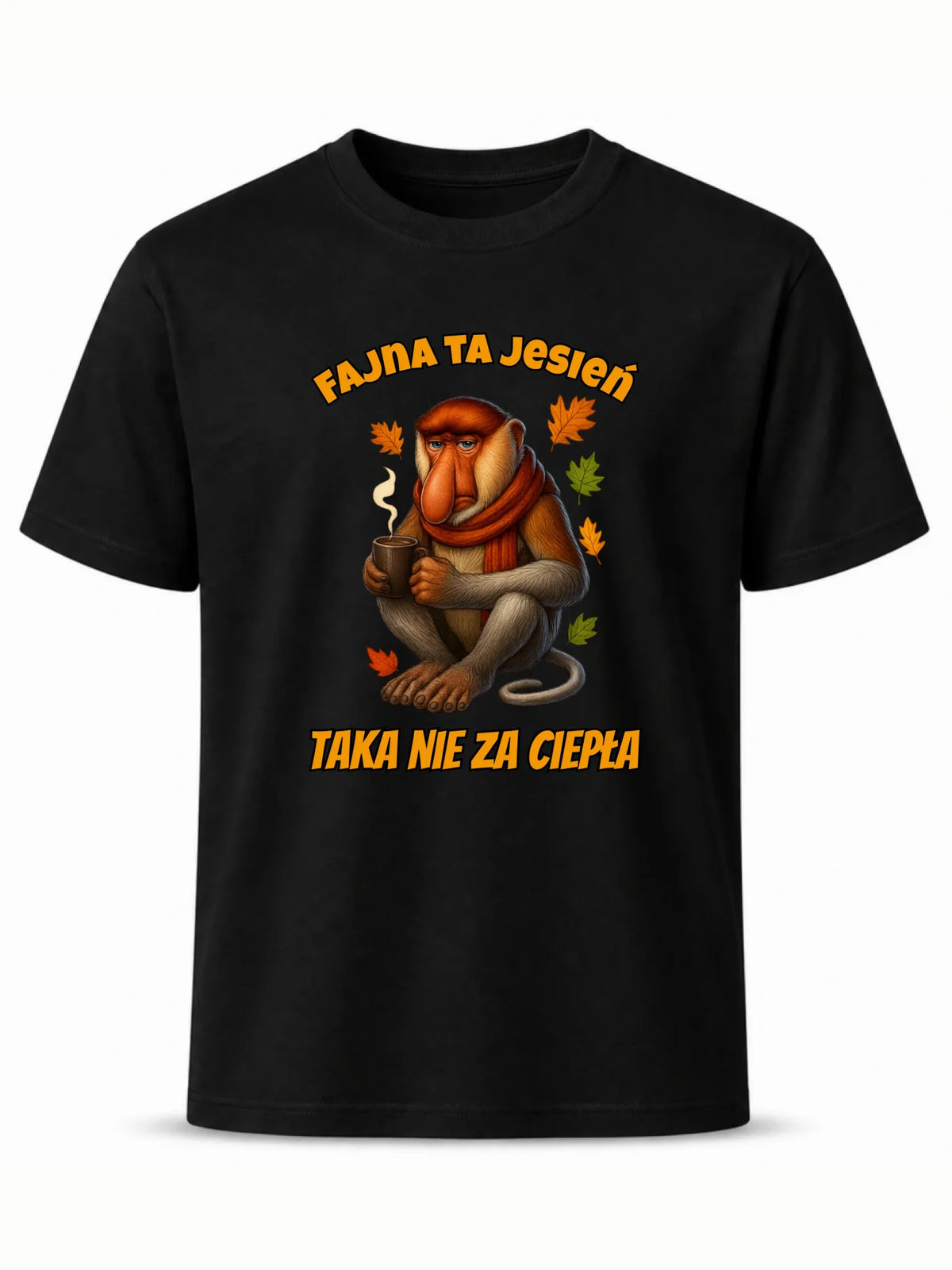 Koszulka męska jesienna - Janusz Nosacz - Fajna ta jesień, taka nie za ciepła JS21