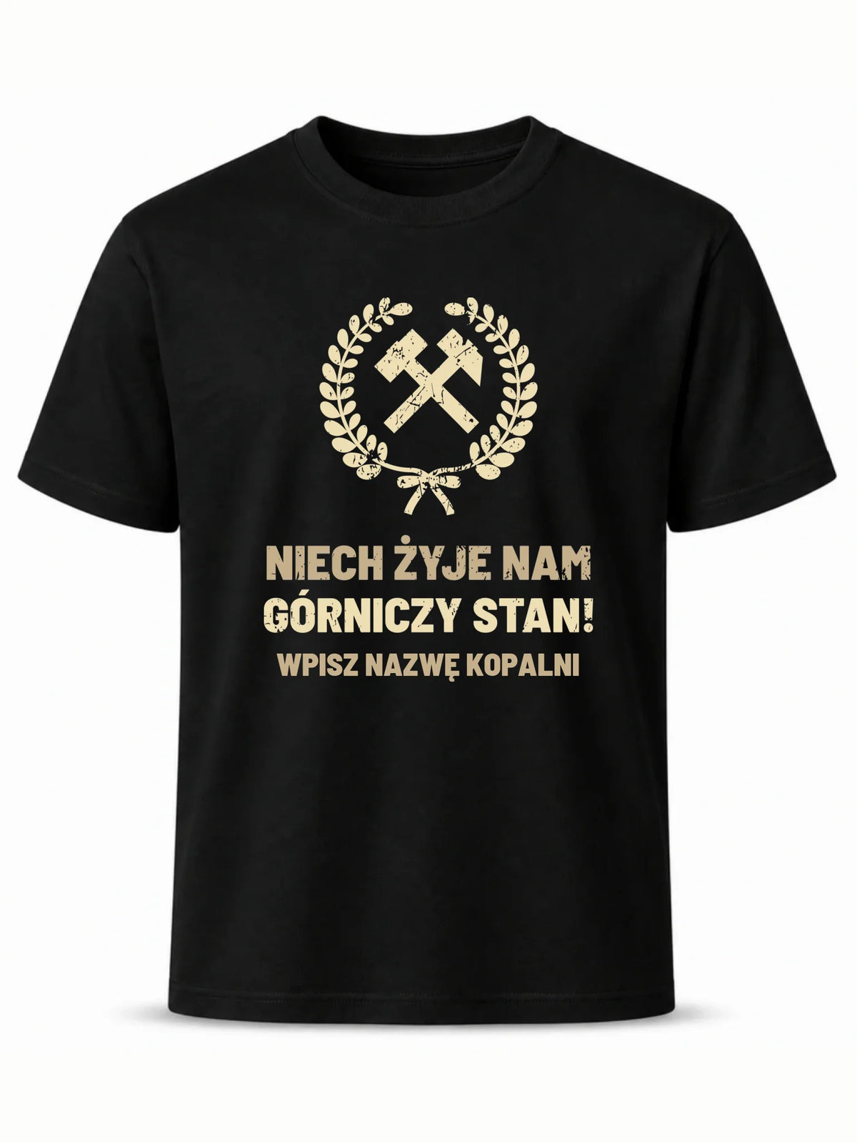 Koszulka męska - prezent dla górnika - Niech żyje nam górniczy stan - personalizowana G24