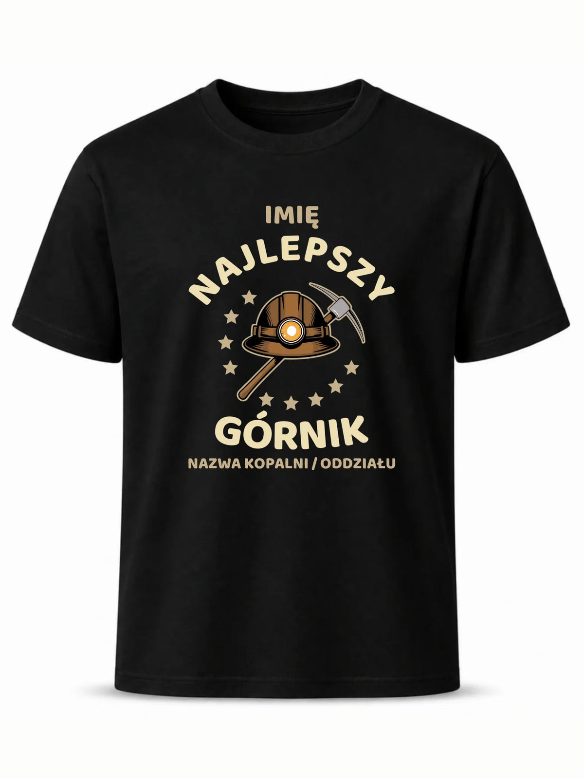 Koszulka męska - prezent dla górnika - Najlepszy górnik - personalizowana G23