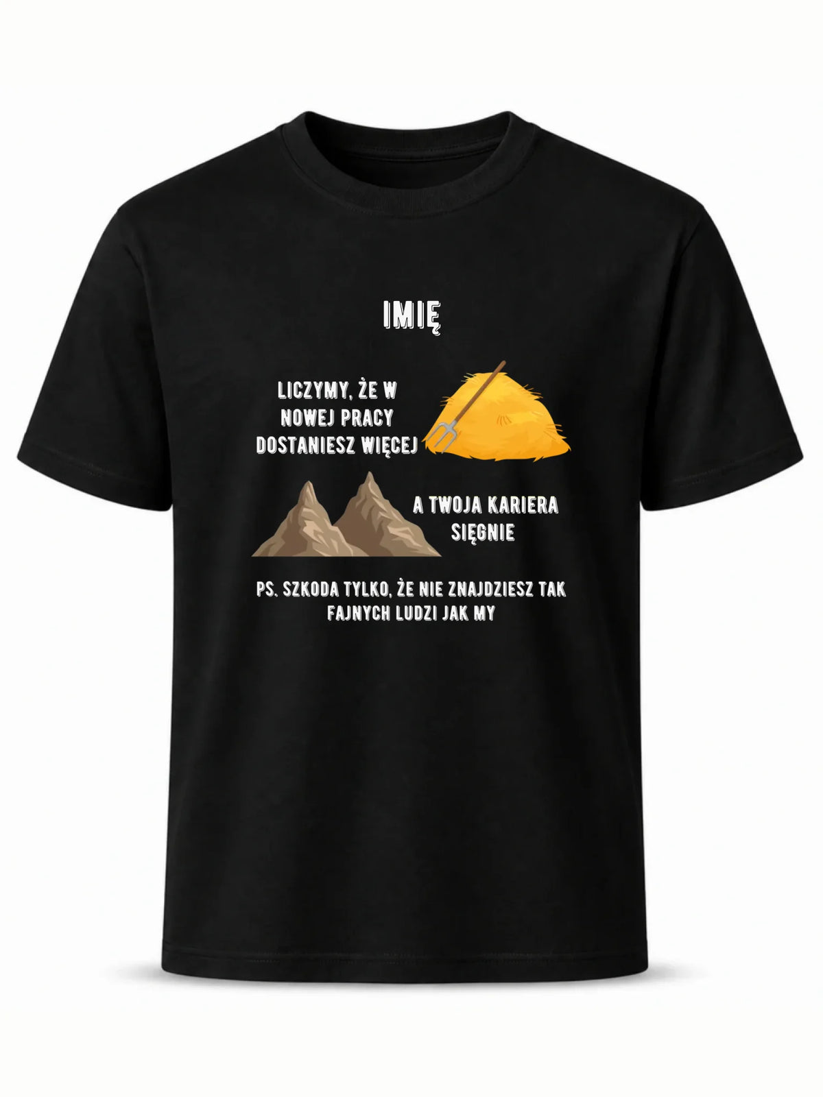 Koszulka męska na odejście z pracy - Nie znajdziesz tak fajnych ludzi jak my - personalizowana OP04