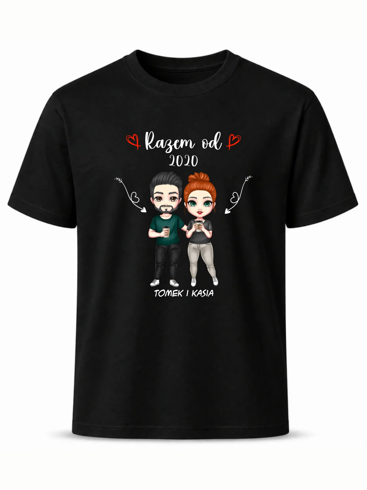 Koszulka męska - Para razem od - personalizowana W01