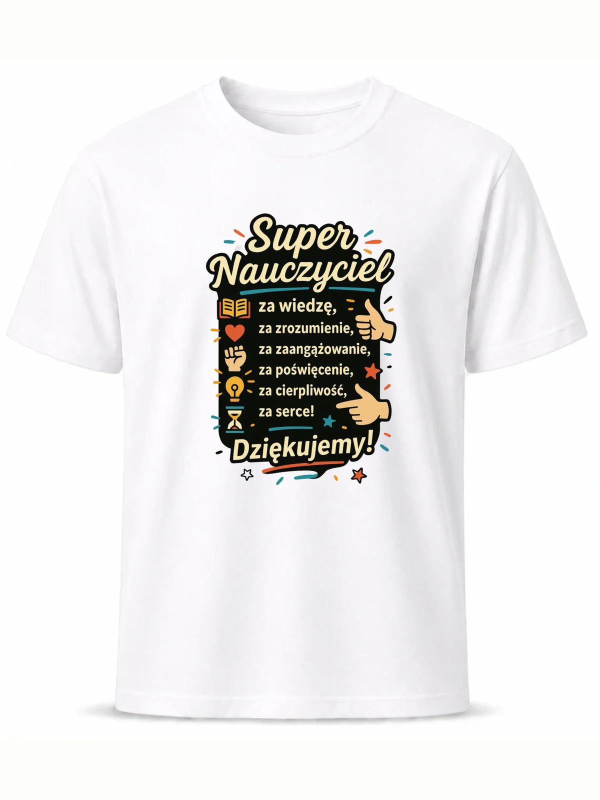 Koszulka męska dla nauczyciela - Super Nauczyciel Dziękujemy N32