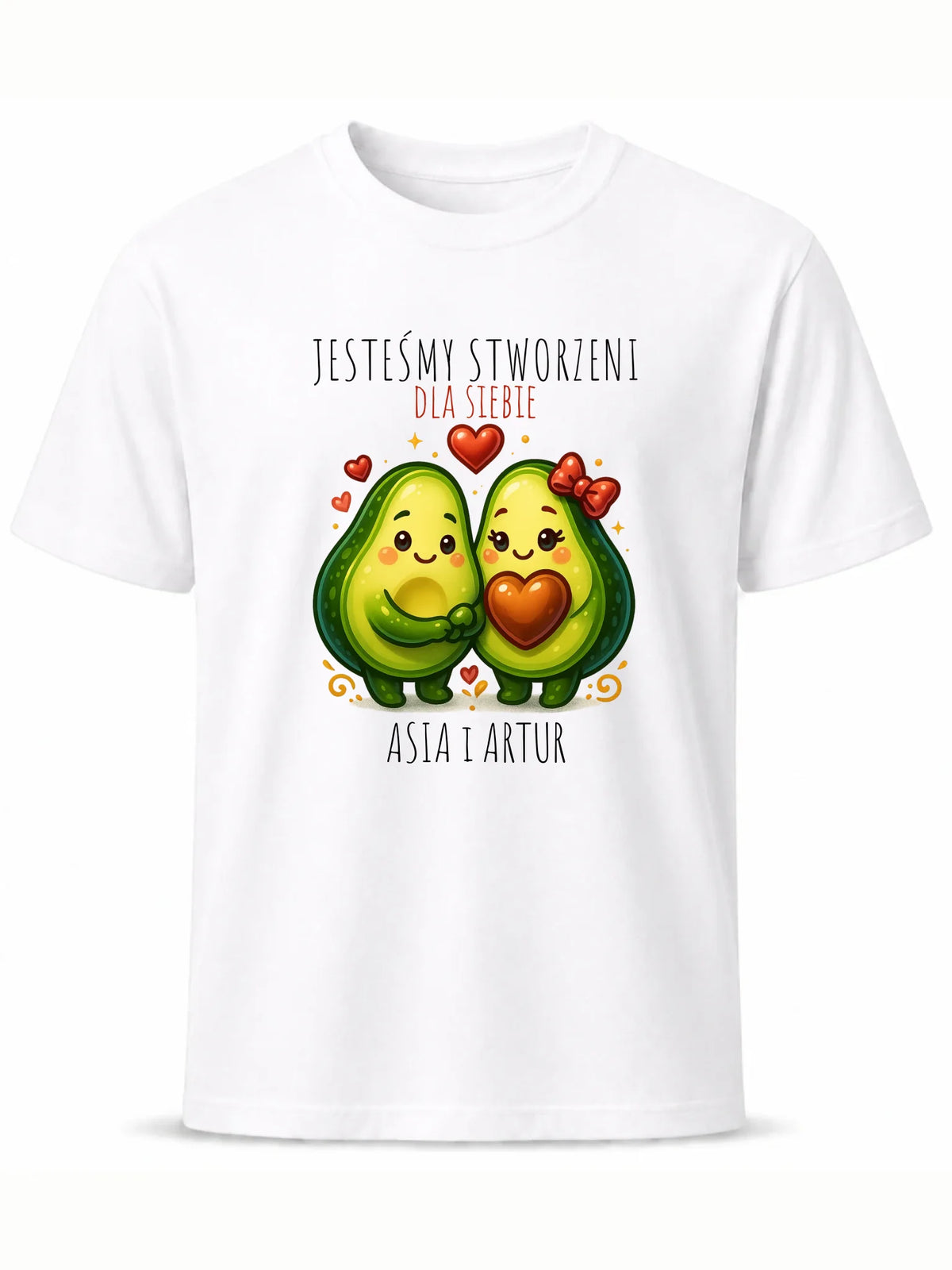 Koszulka męska - Awokado Stworzeni dla siebie - personalizowana W91