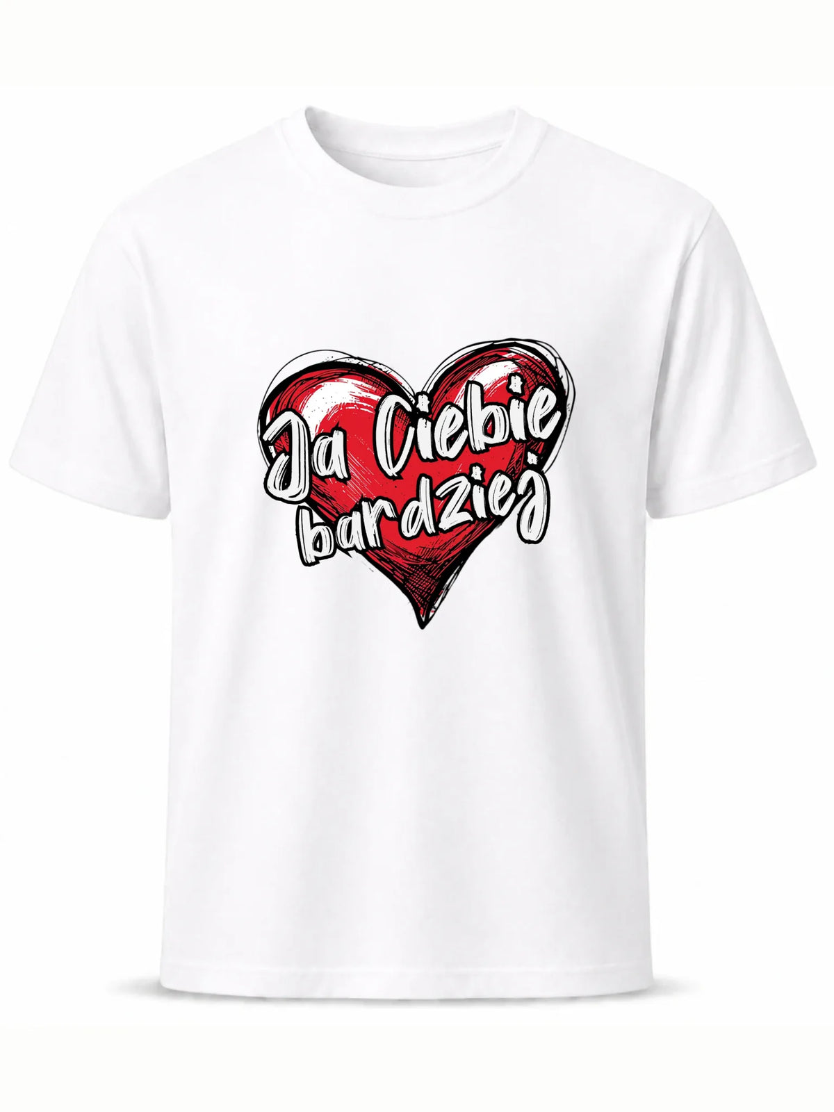 Koszulka męska - Serce Ja Ciebie bardziej W84