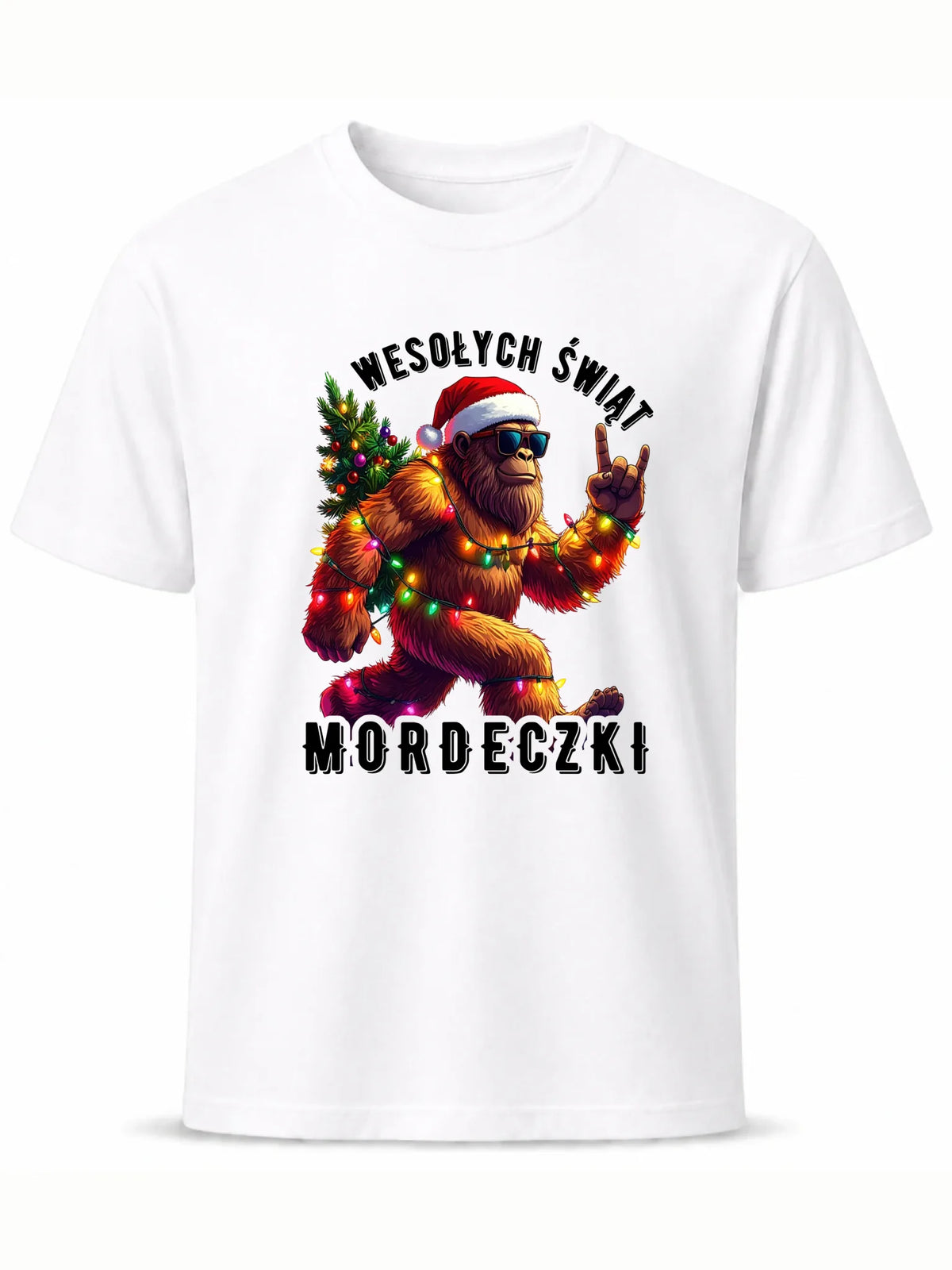 Koszulka męska świąteczna - prezent na święta - Yeti Wesołych Świąt mordeczki BN152